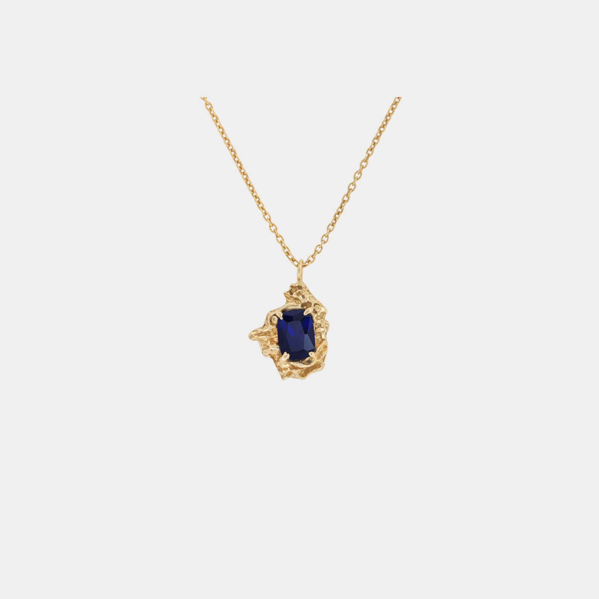 Loveness Lee Leana Sapphire Necklace, Front