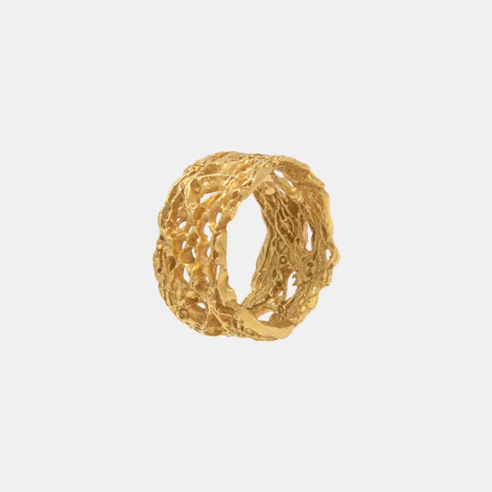 Loveness Lee Piloso Ring, 18k Gold Side