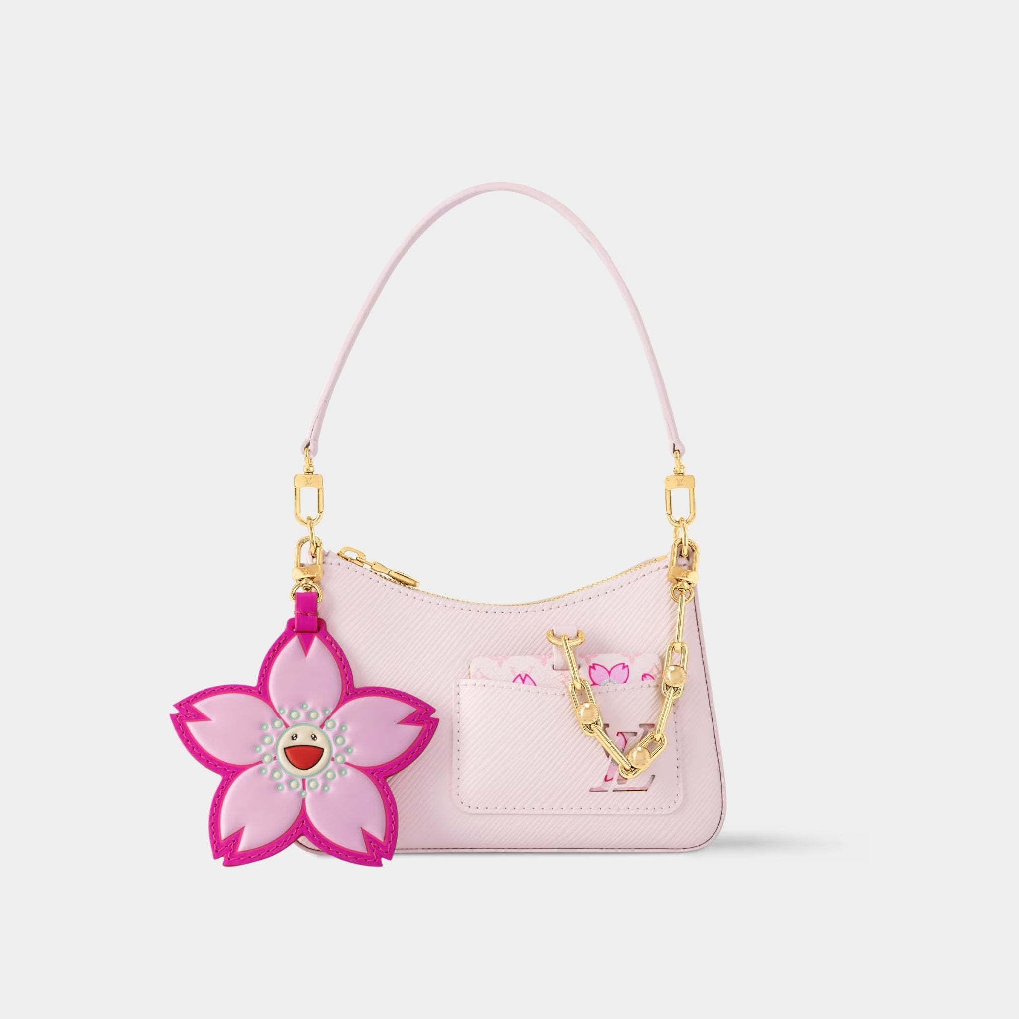 LV x TM Marellini Cheeky Pink Epi Grained Cowhide Leather, Front