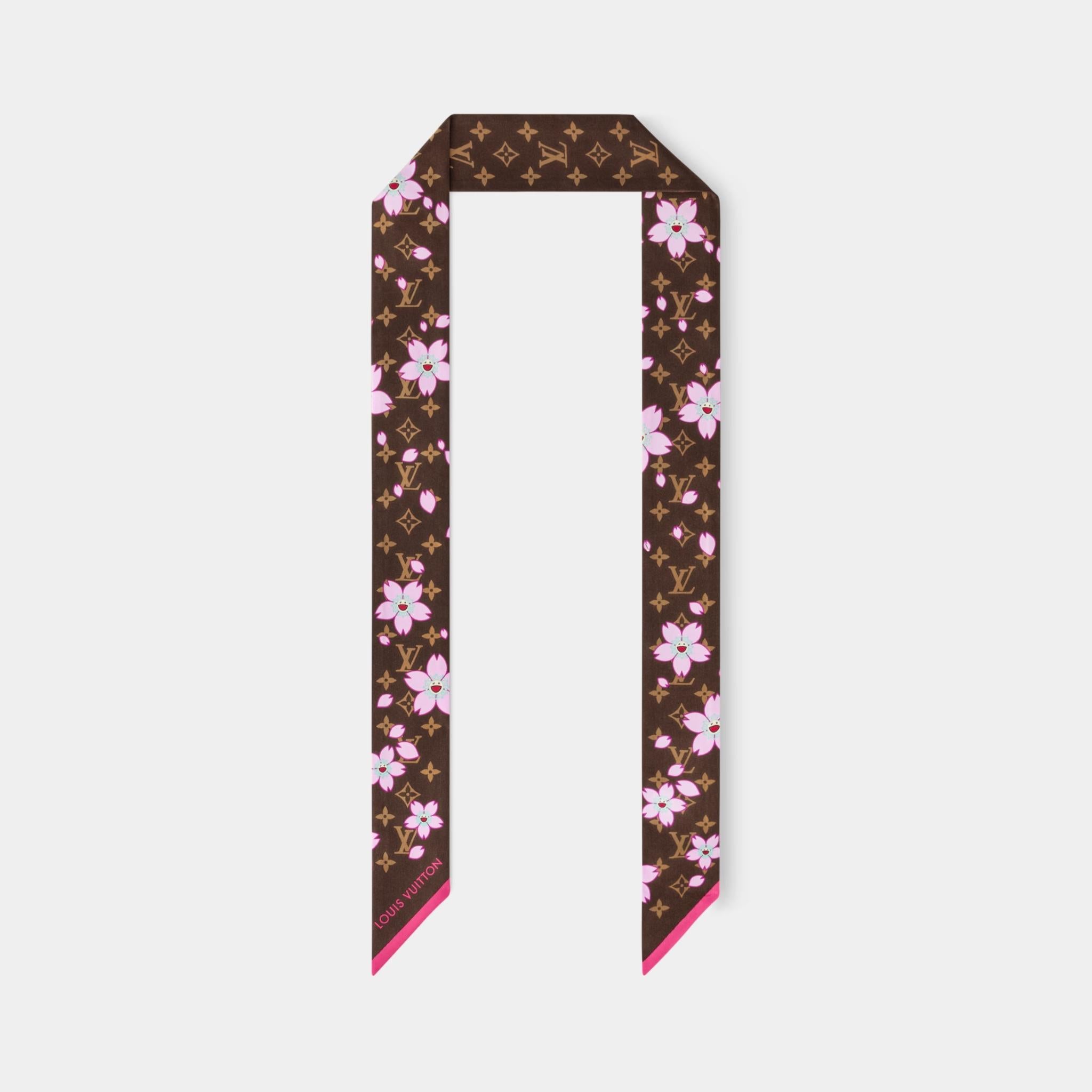 LV x TM Monogram Cherry Blossom Bandeau BB, Front
