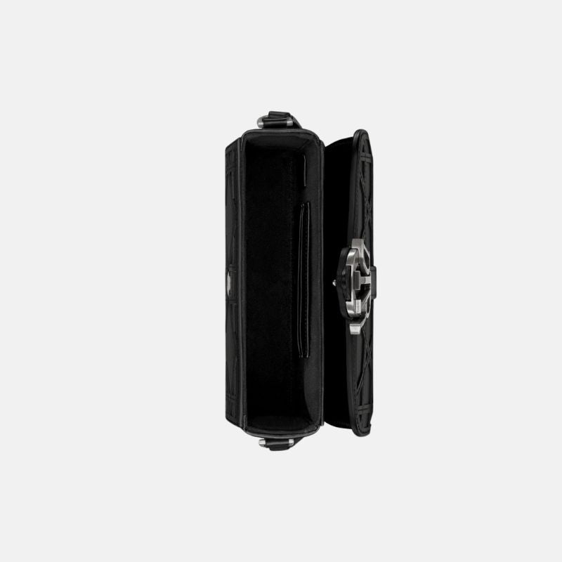 Mini Dior Charm Bag, Black, Inside