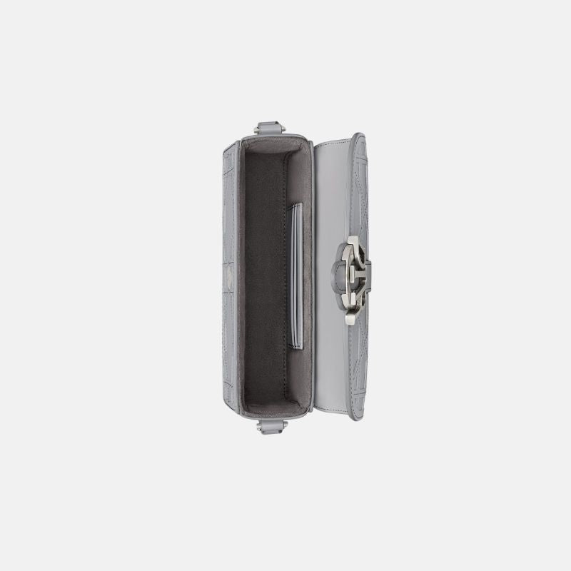 Mini Dior Charm Bag, Grey, Inside