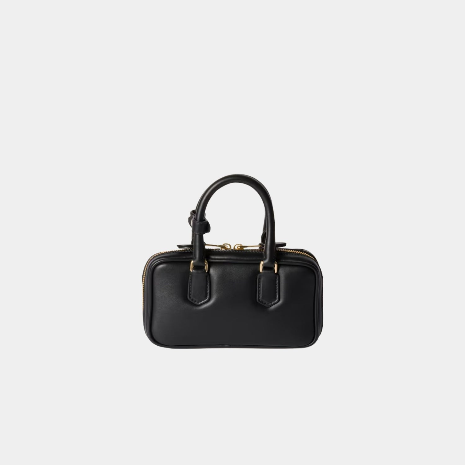Miu Miu Arcadie Leather Mini Bag, Black, Back