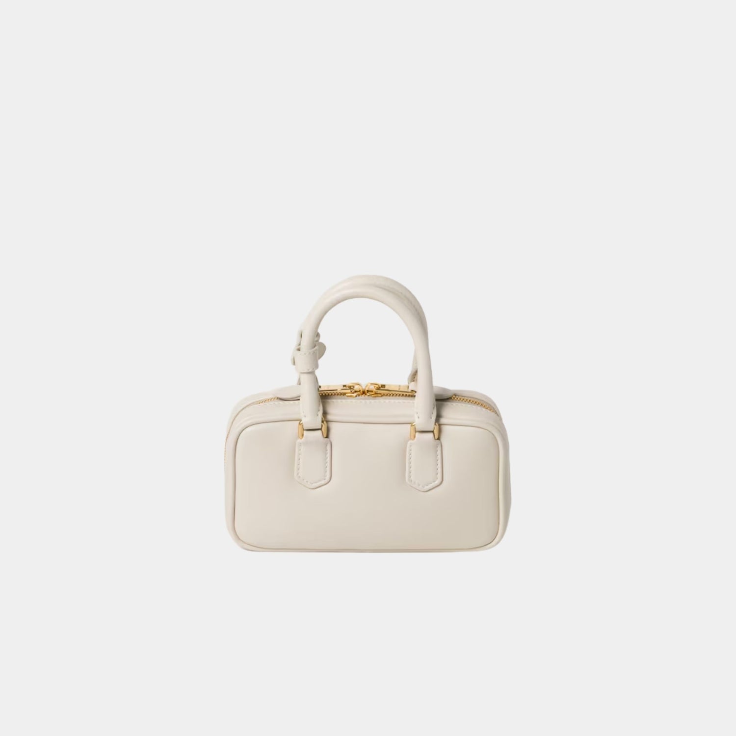 Miu Miu Arcadie Leather Mini Bag, Chalk White, Back