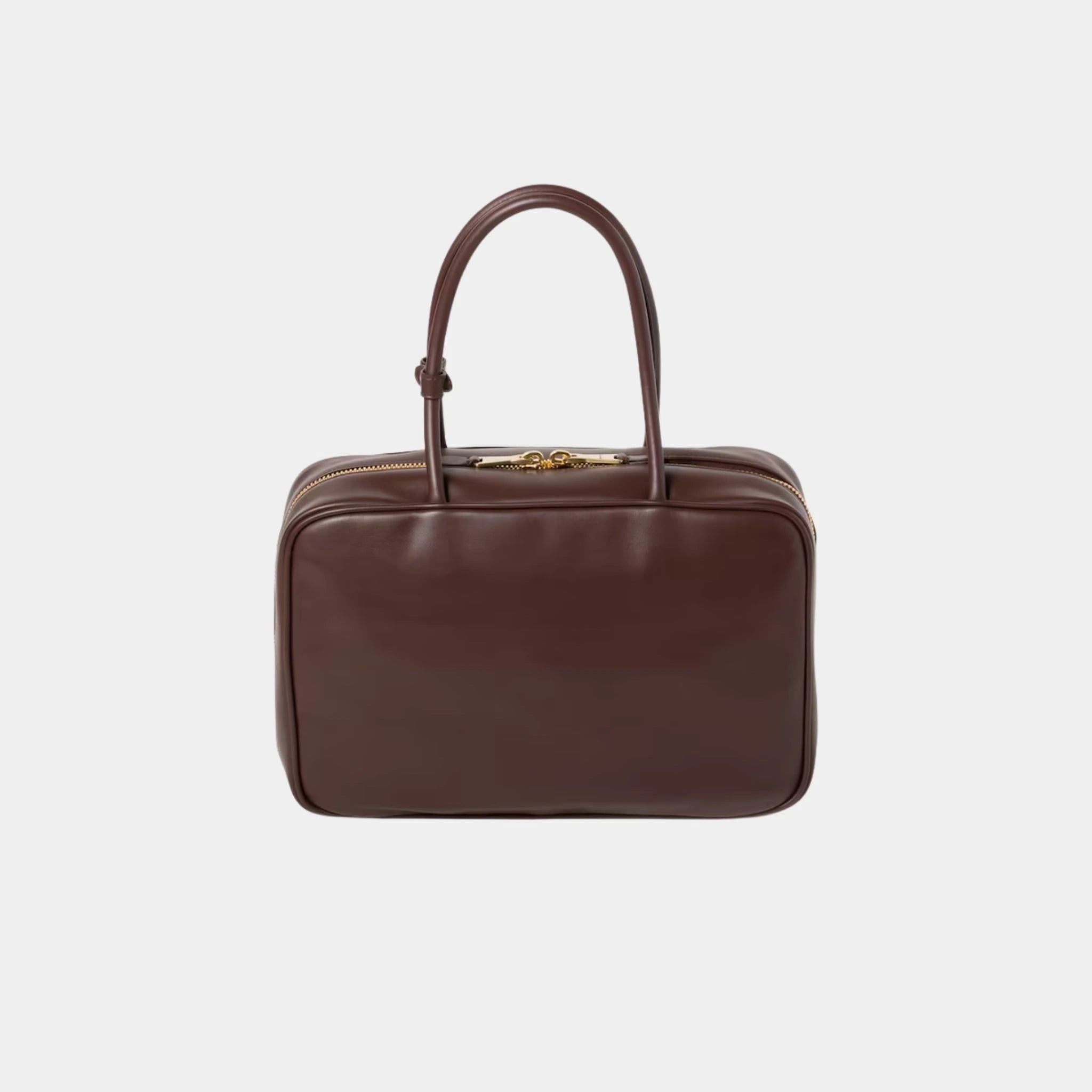 Miu Miu Beau Leather Large Bag, Briarwood, Back