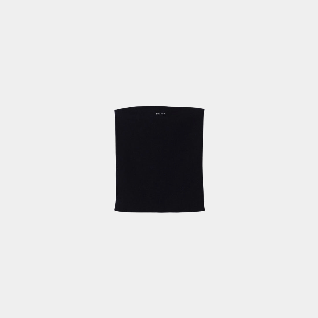 Miu Miu Cotton Knit Tube Top, Navy Blue