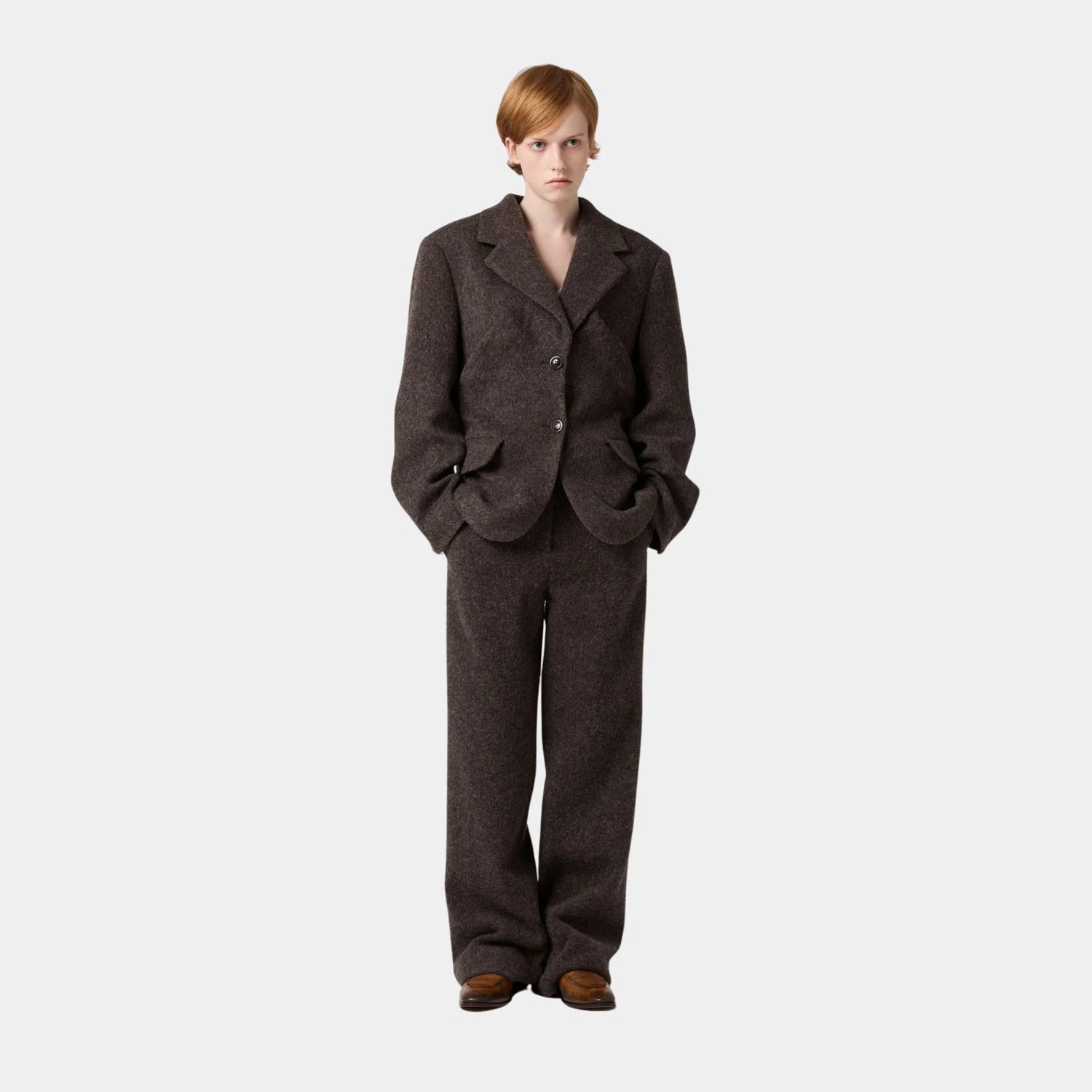 Light Shetland Wool Pants