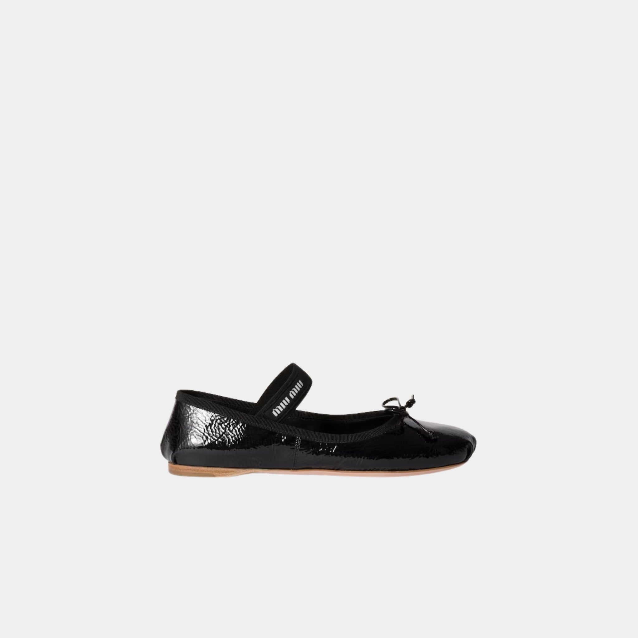 Miu Miu Naplak Leather Ballerinas, Side