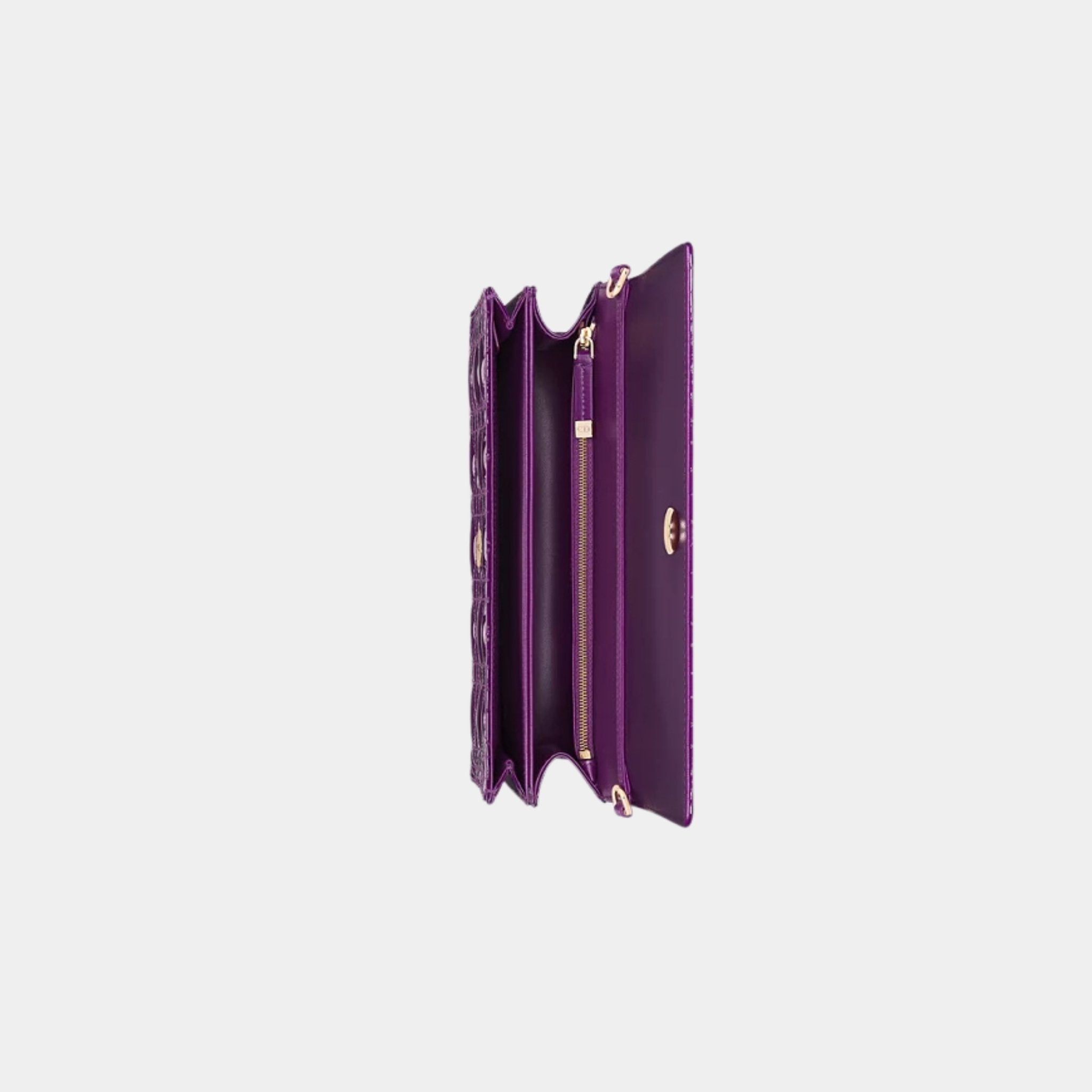 My Dior Top Handle Bag Royal Purple Patent Cannage Calfskin, Top