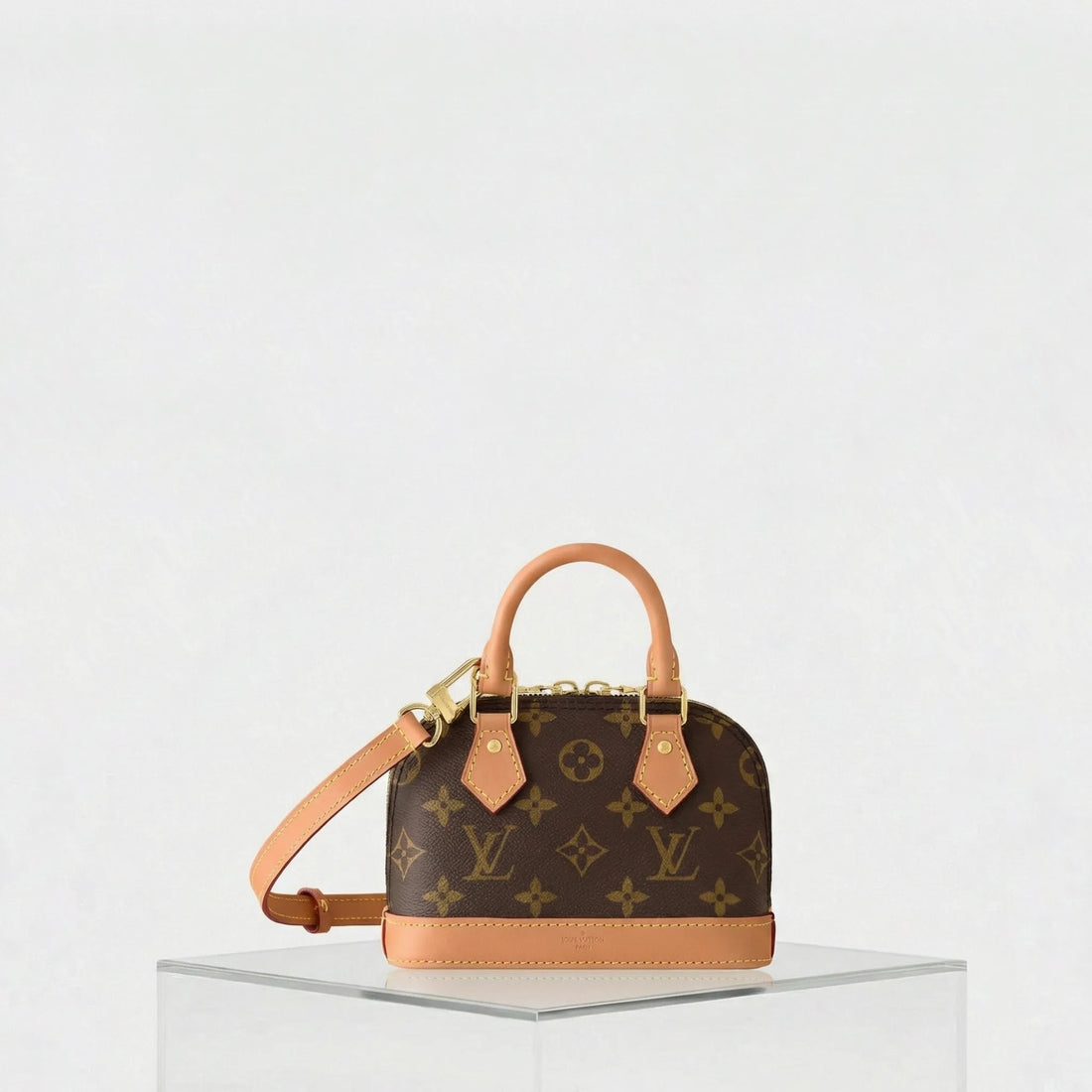 Louis Vuitton Nano Alma Handbag Signature Monogram, Front