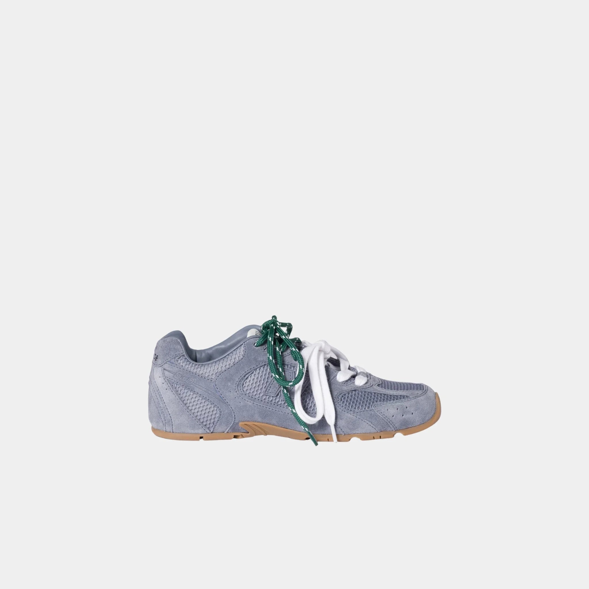 New Balance X Miu Miu 530 SL Suede and Mesh Sneakers, Periwinkle Blue, Side