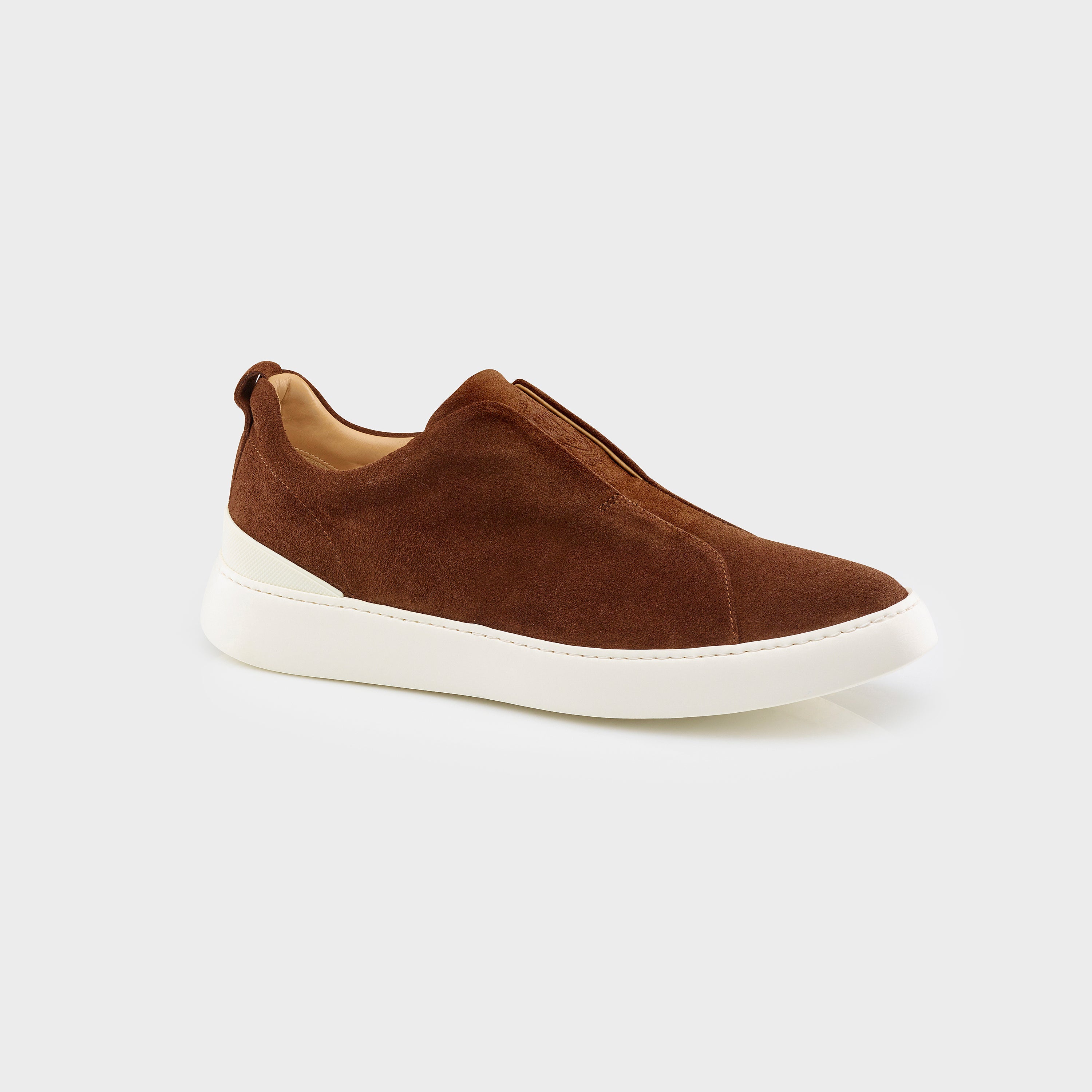 Milan Sneakers Suede Tabacco, Side