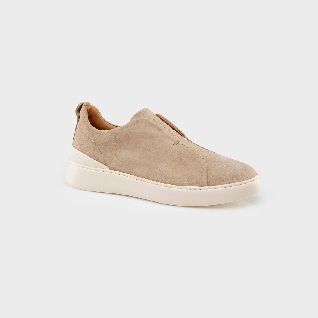 Ogier Bergamo Sneakers Suede Light beige, Side