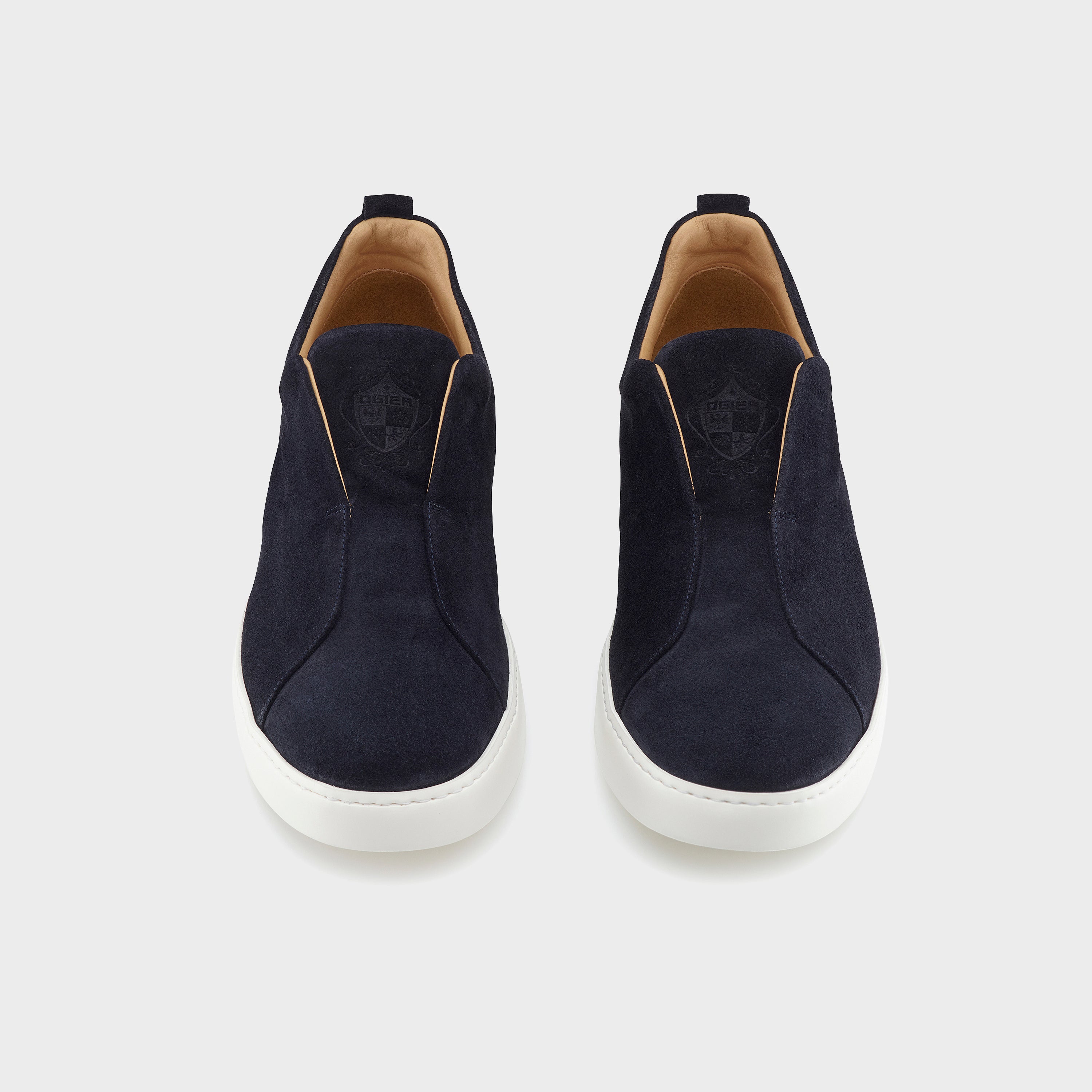 Milan Sneakers Suede Navy , Side