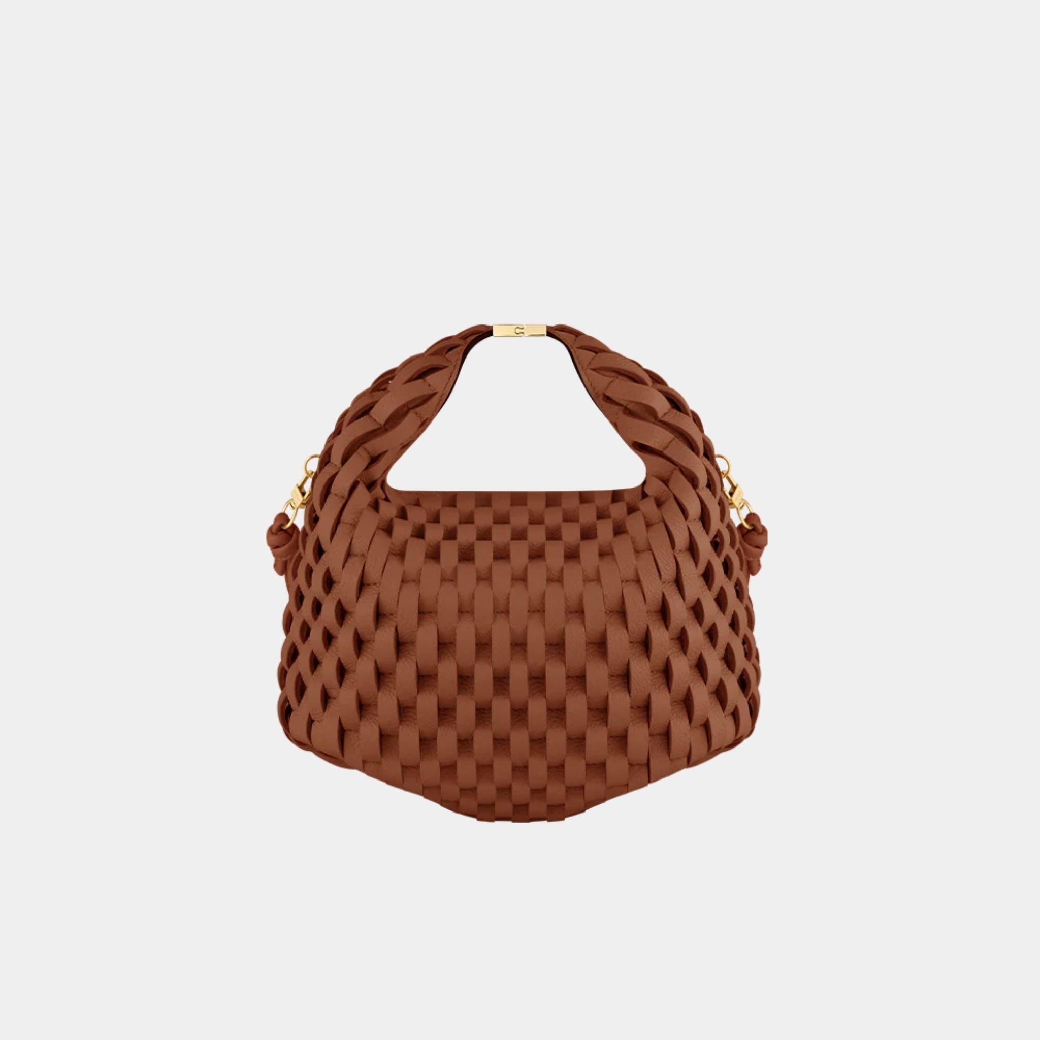 Polene Beri Handbag, Onda, Cognac