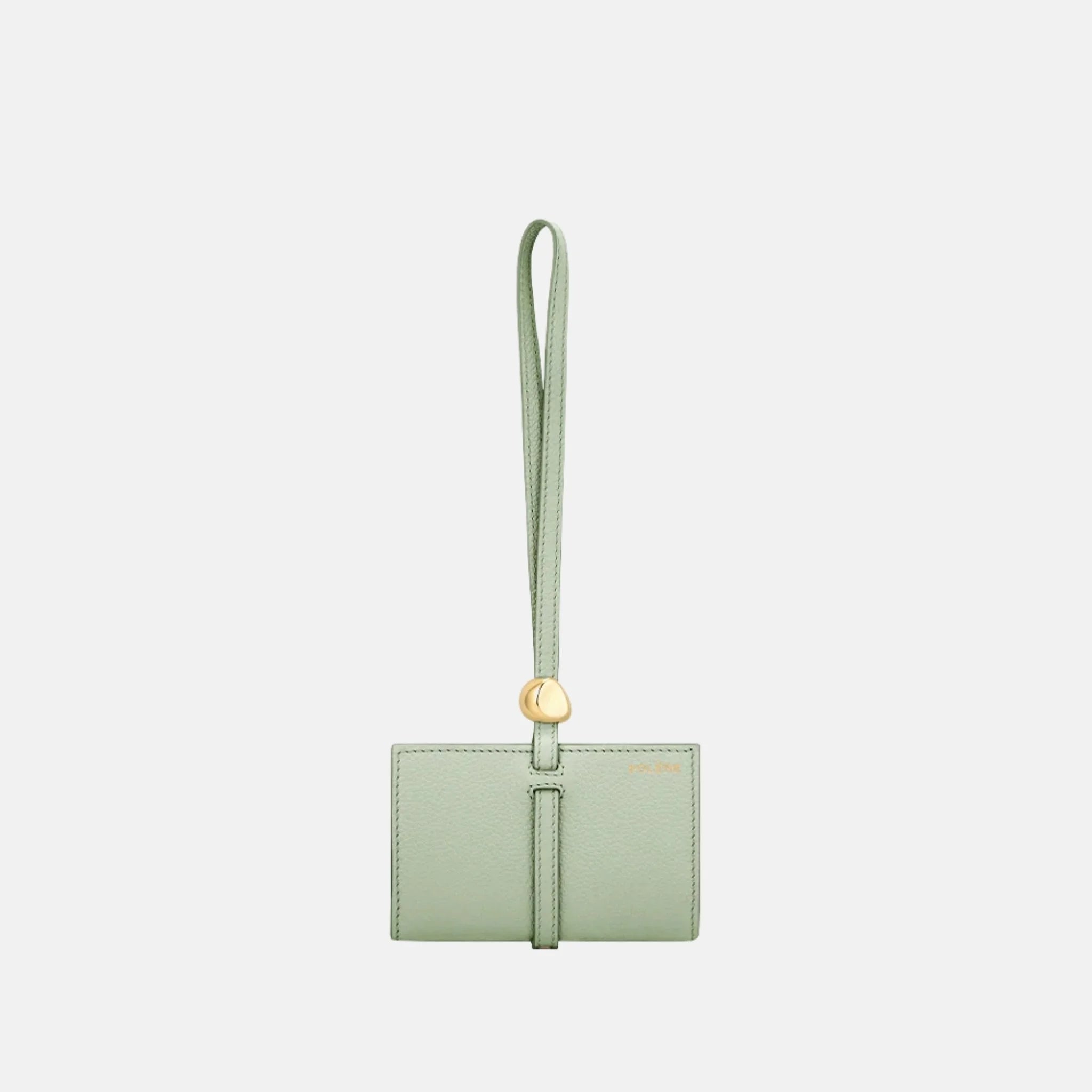 Polene Kaye Card Holder Textured Edition, Almond