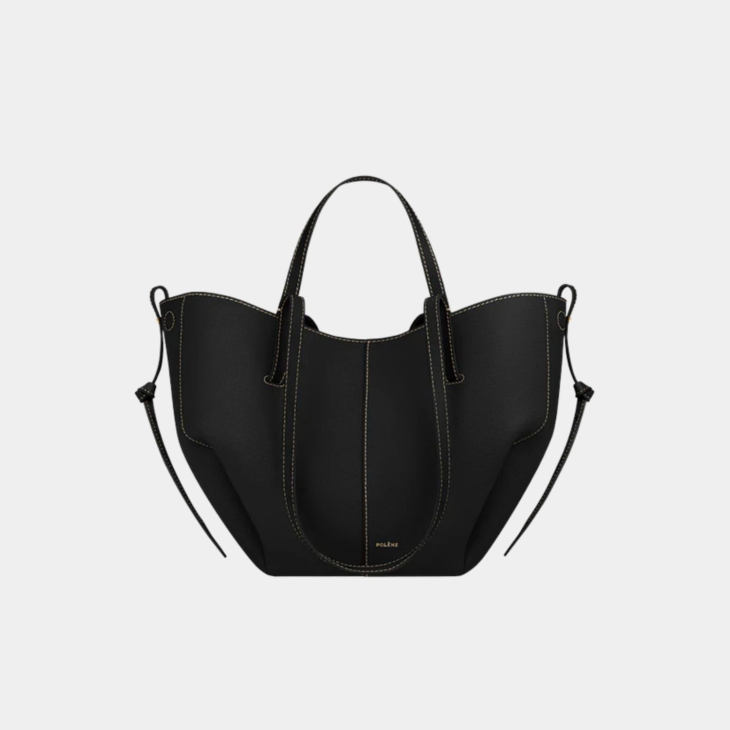 Polene Mini Cyme, Black Eru Stitching