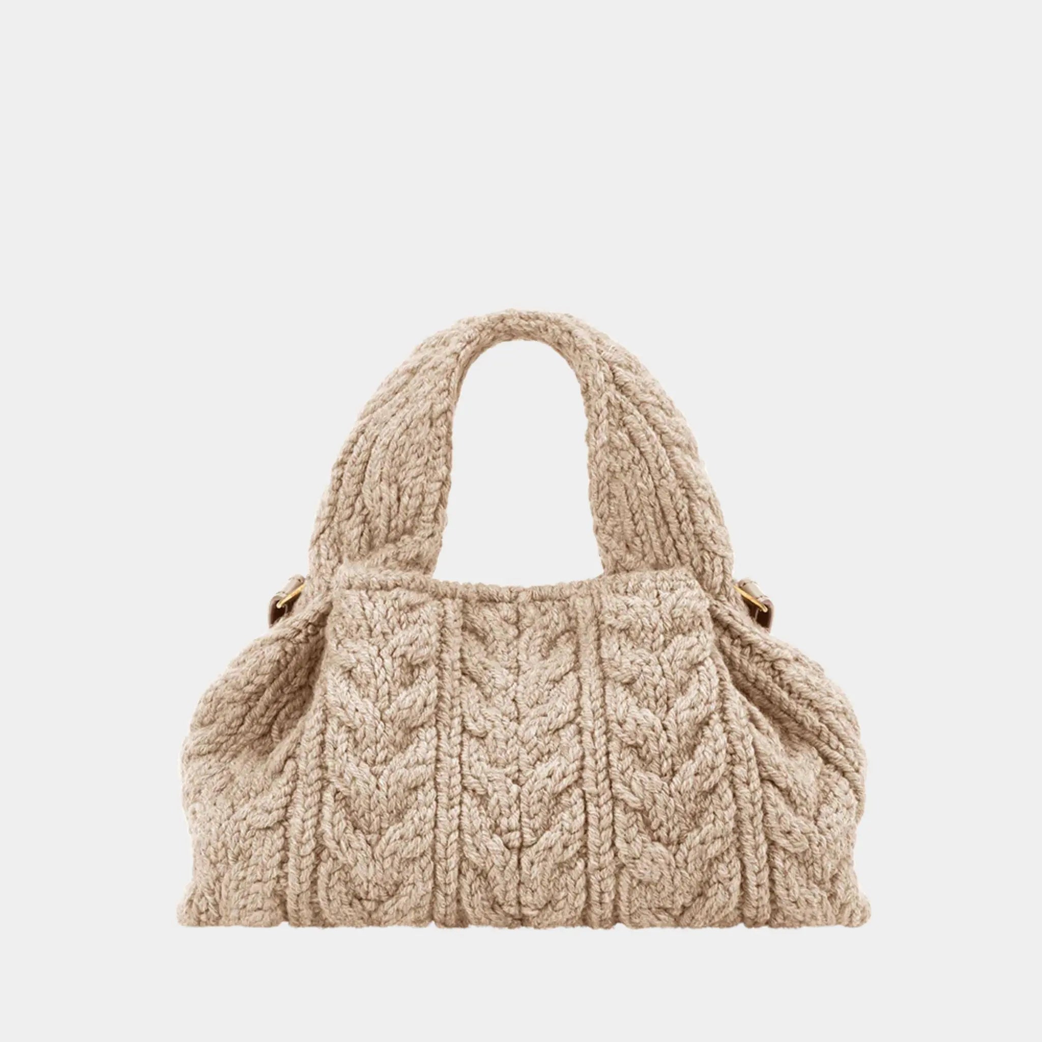 Polene Numero Neuf Mini Handbag, merino Ecru
