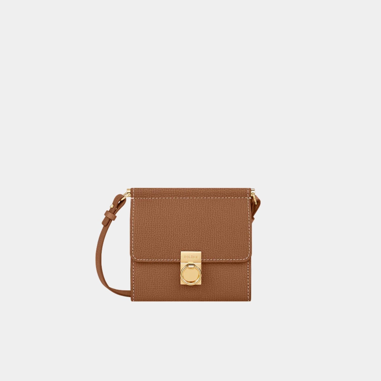 محفظة Numero Sept Crossbody من جلد عجل محبب