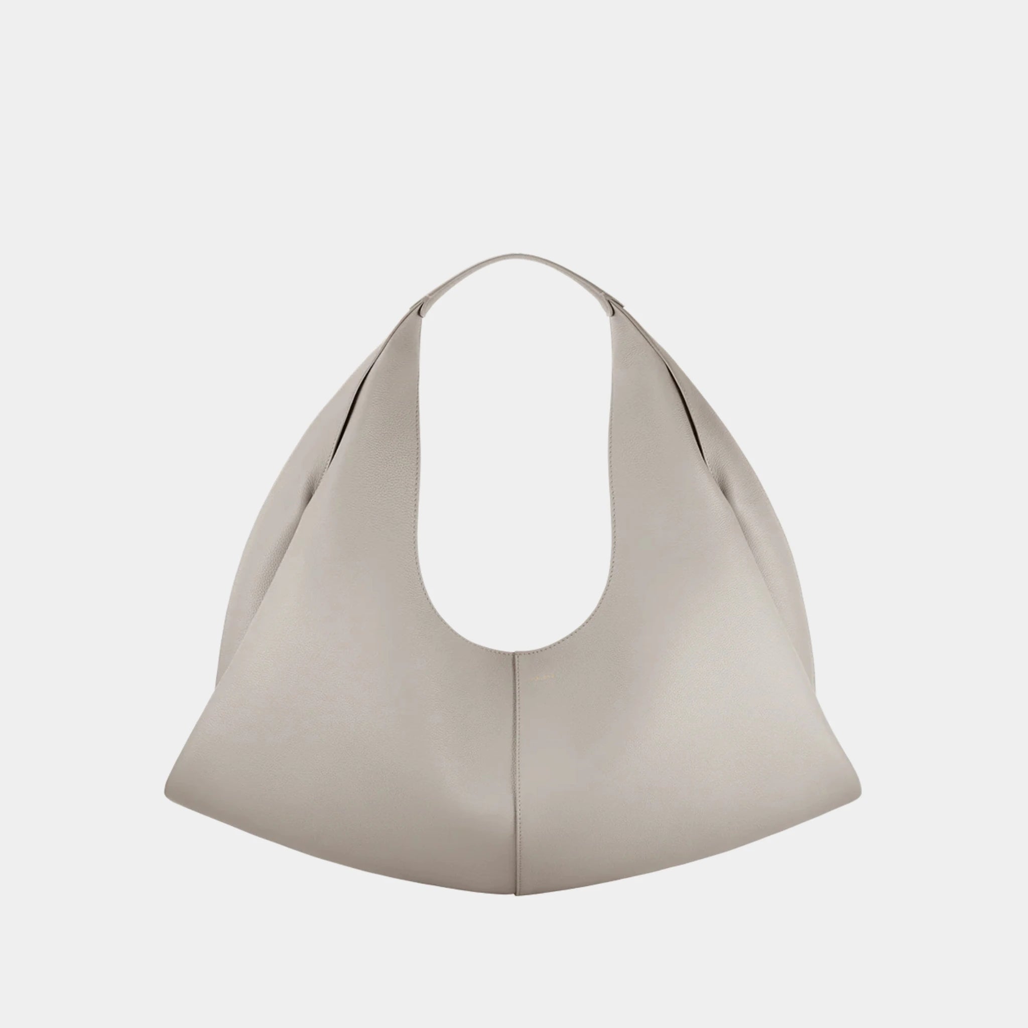 Polene Shuldo Bag in Spanish Calf Leather, Mist