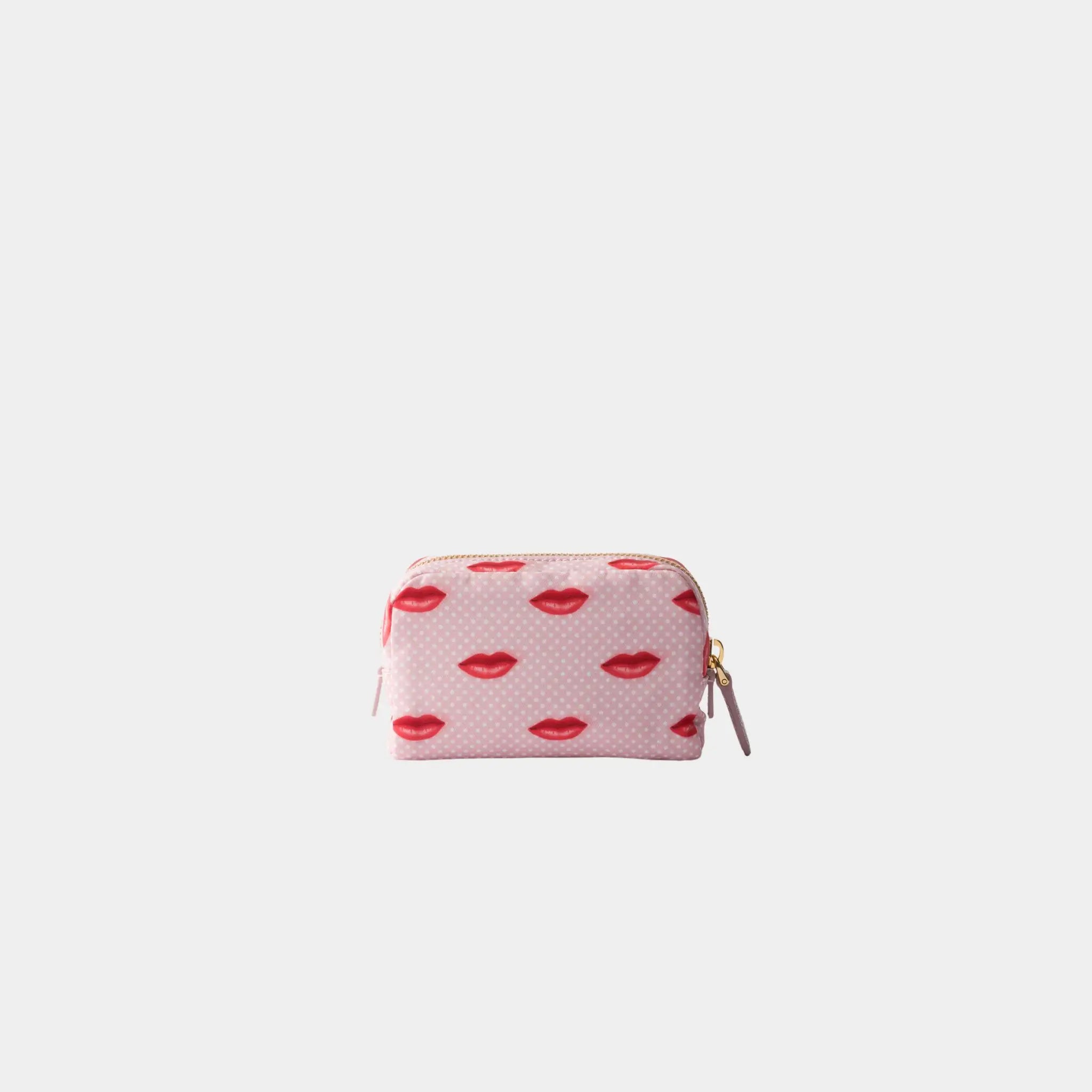 Prada Printed Re-Nylon pouch , pink
