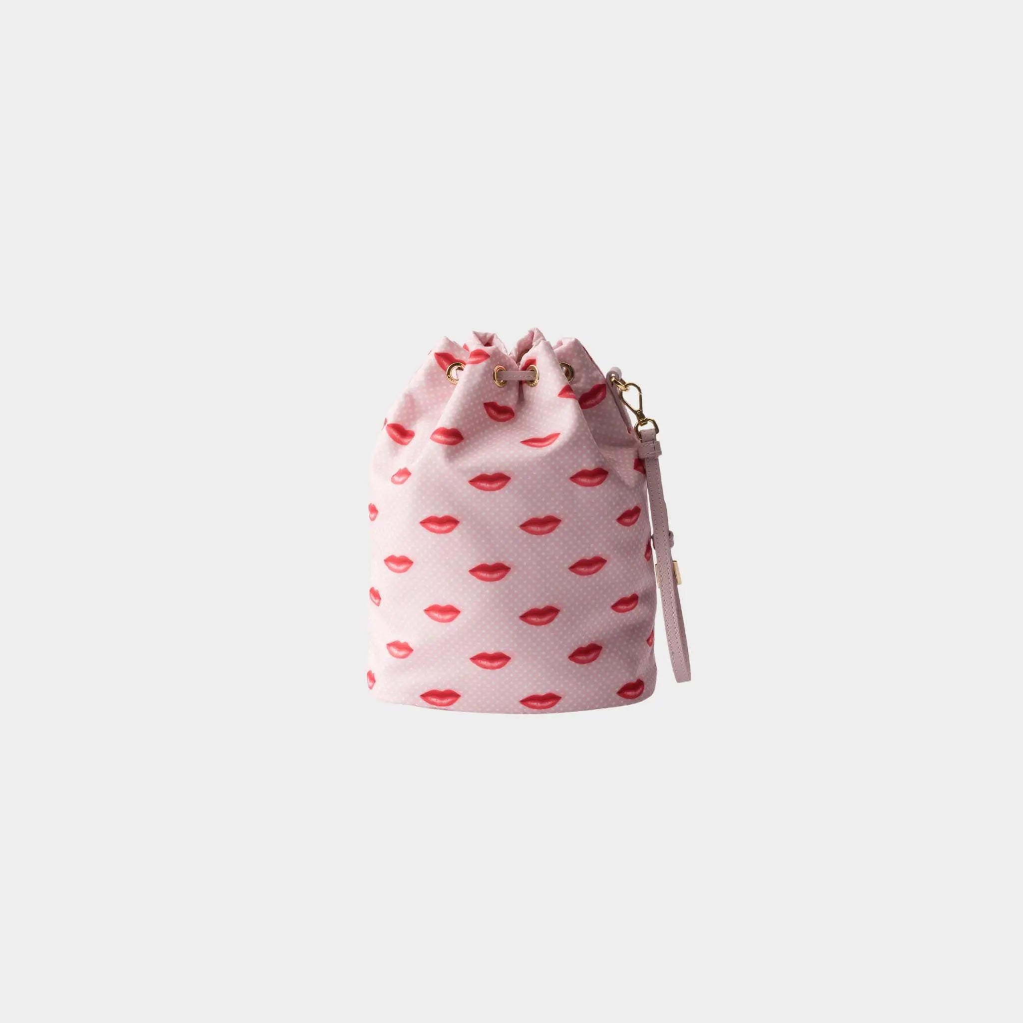Prada Printed Re-Nylon pouch, Pink, back