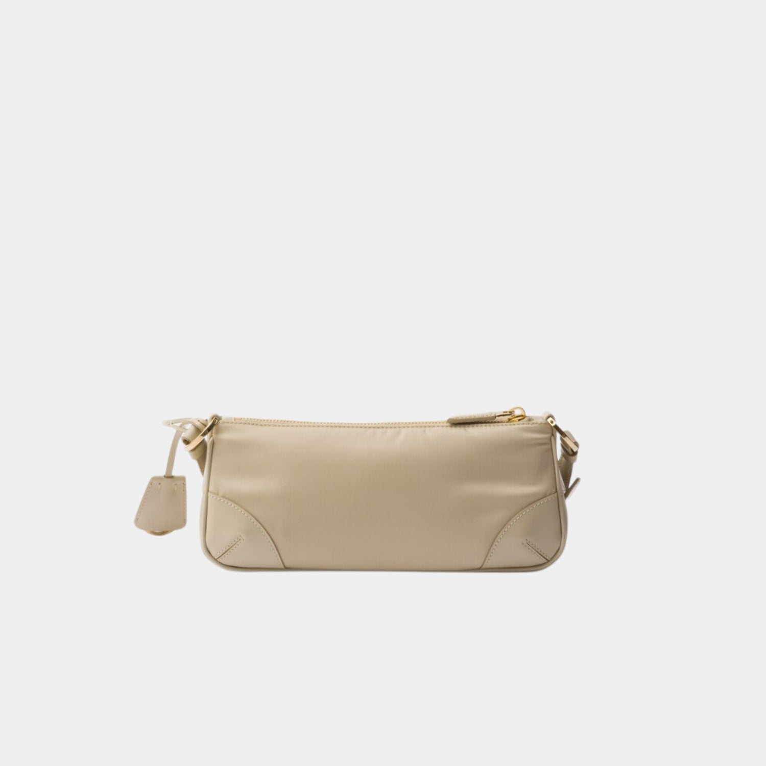 Prada Re-Edition 2002 Re-Nylon Brushed Leather Shoulder Bag, Desert Beige, Back