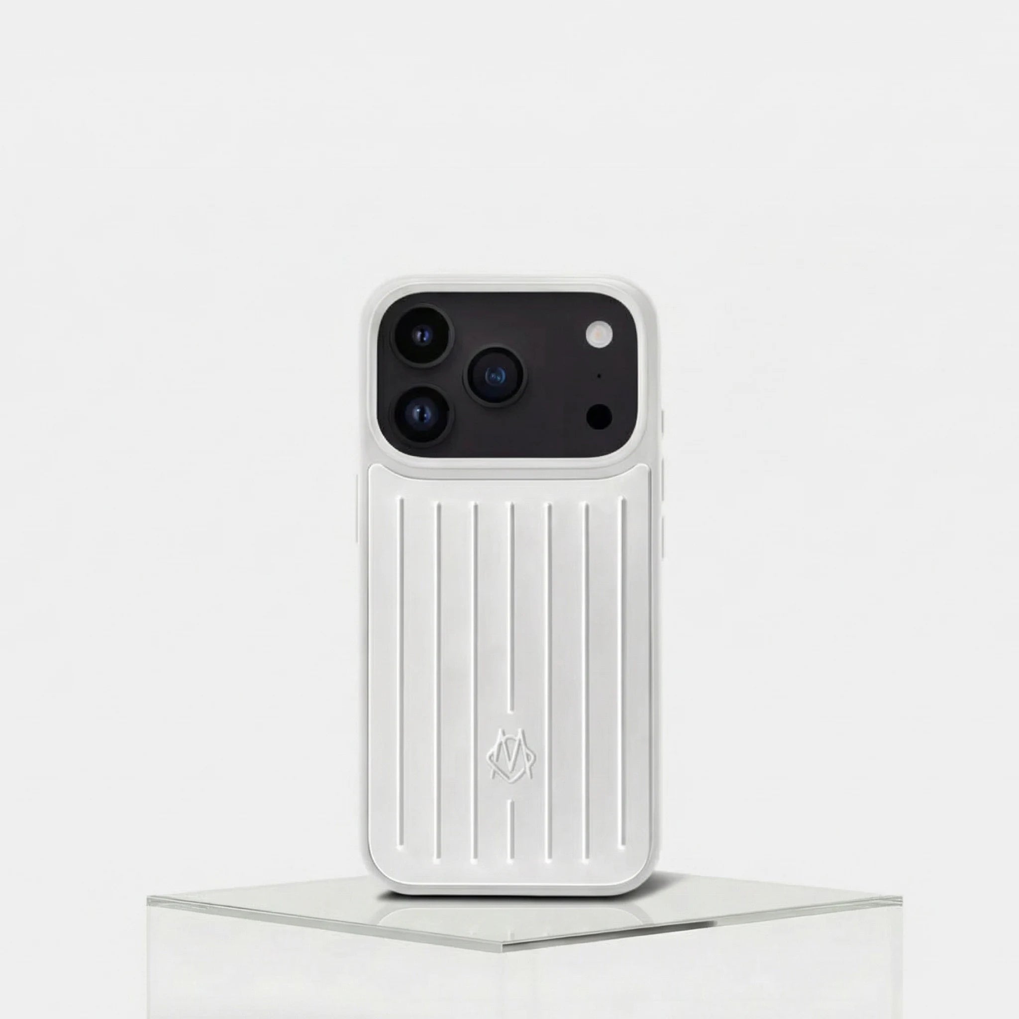 Rimowa Aluminum Case iphone 17 Pro Max, Silver, Front