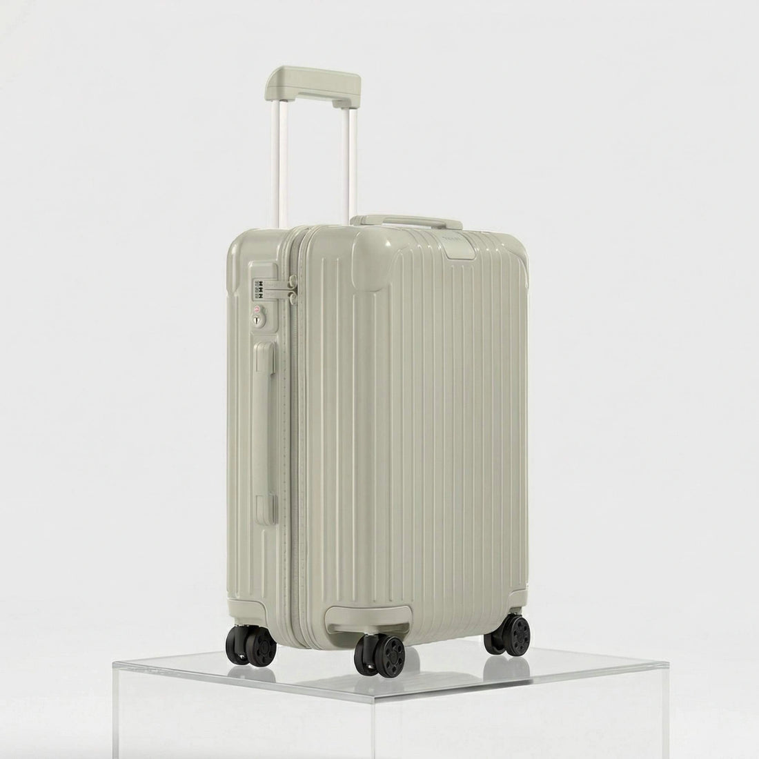 Rimowa Essential Cabin, Gloss Clay Beige, Studio, Side