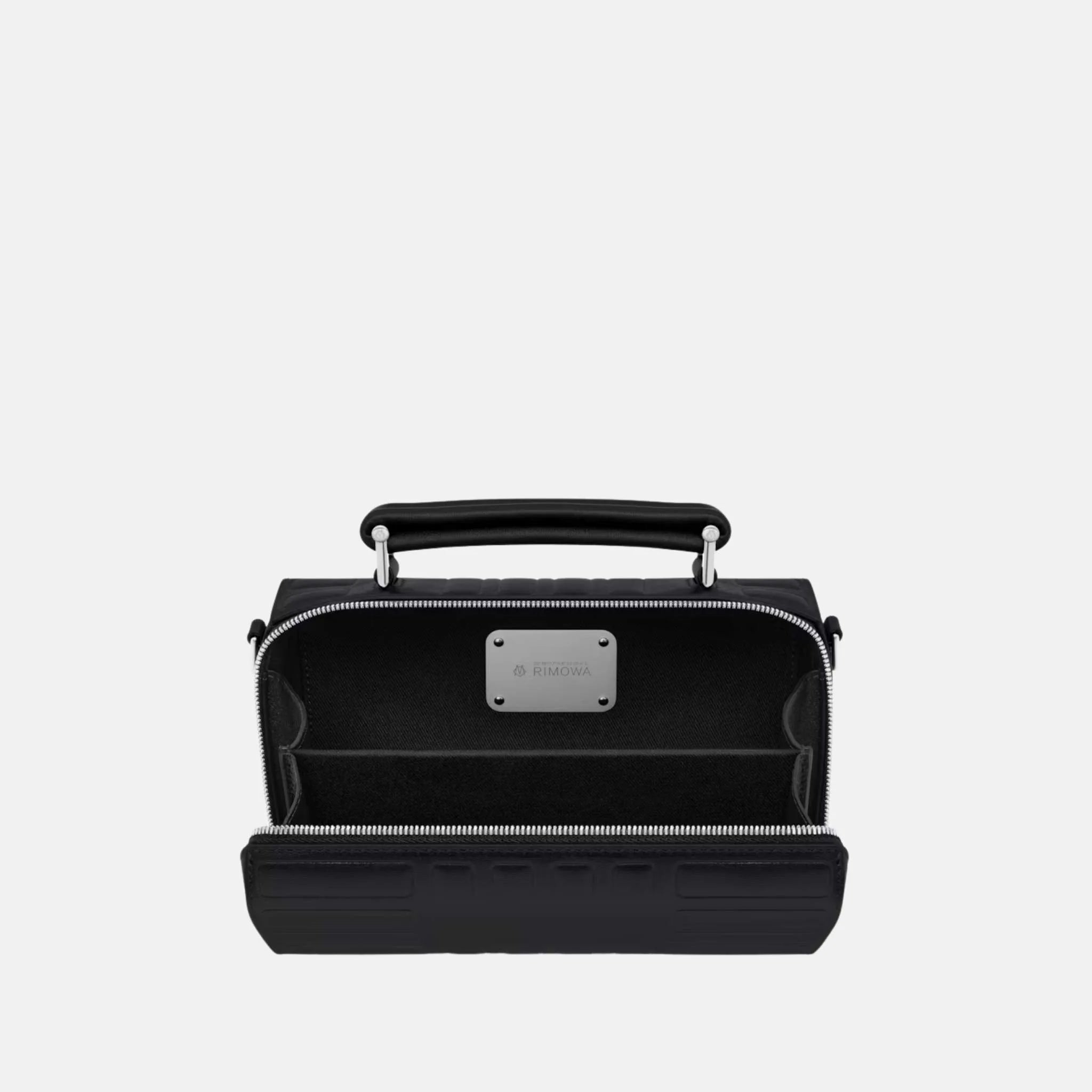 Rimowa Groove Leather Cross Body Bag Small, Black, Inside