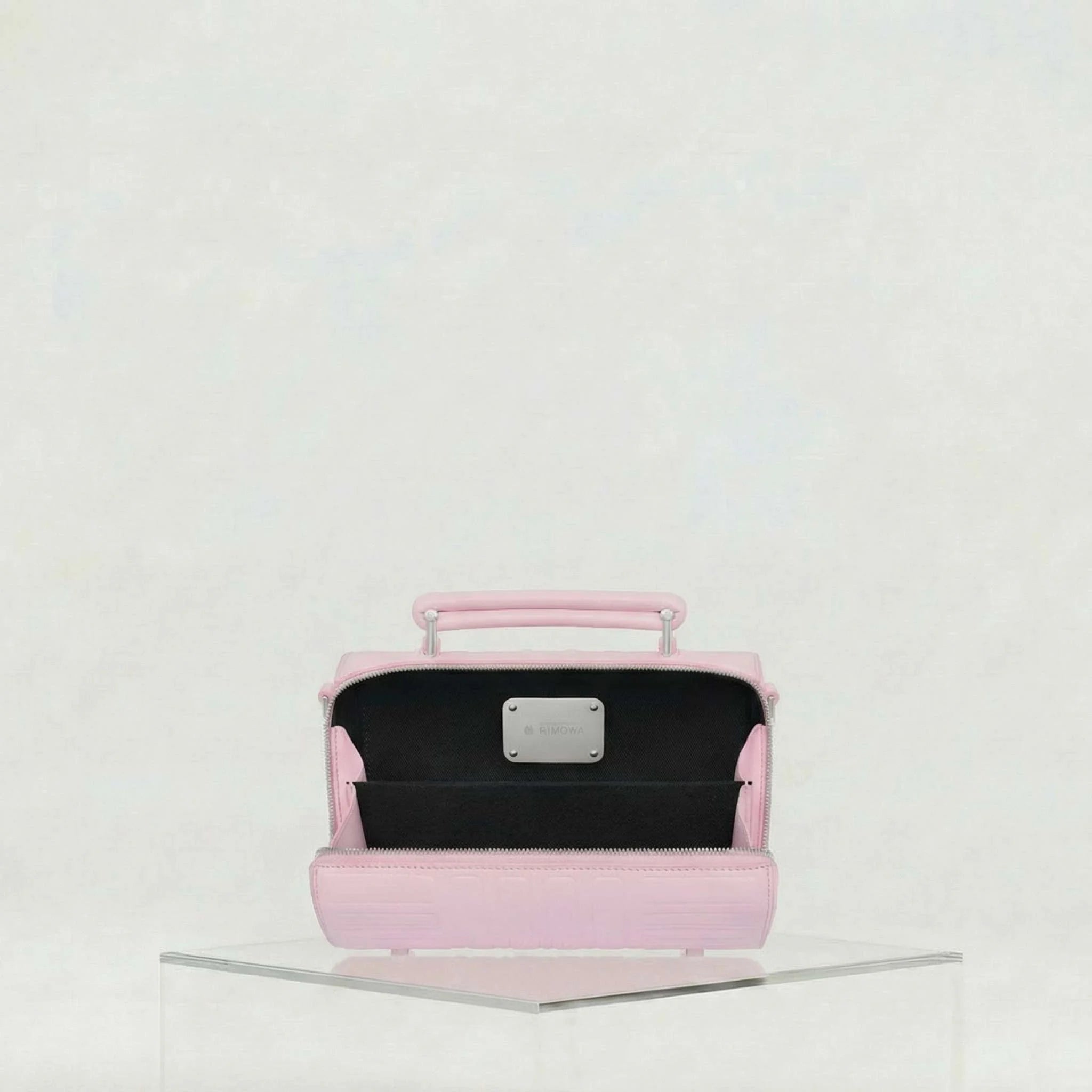 Rimowa Groove Leather Cross Body Bag Small, Pink, Inside, Studio