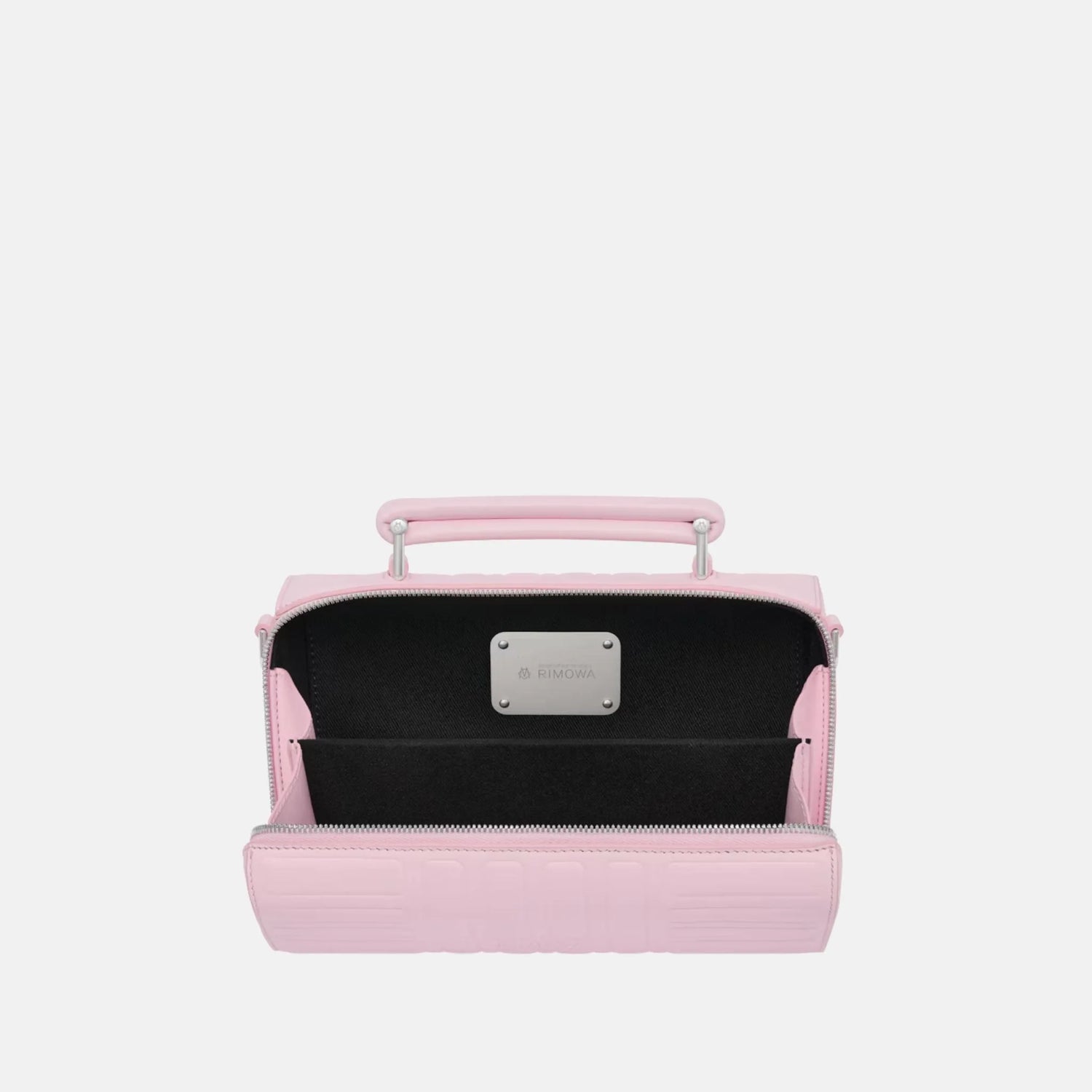 Rimowa Groove Leather Cross Body Bag Small, Pink, Inside