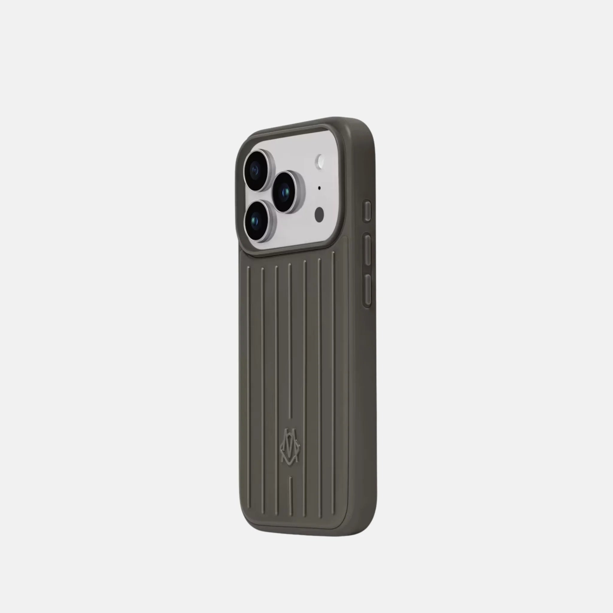 Rimowa iPhone 17 Pro MagSafe Compatible Case, Slate Grey, Side