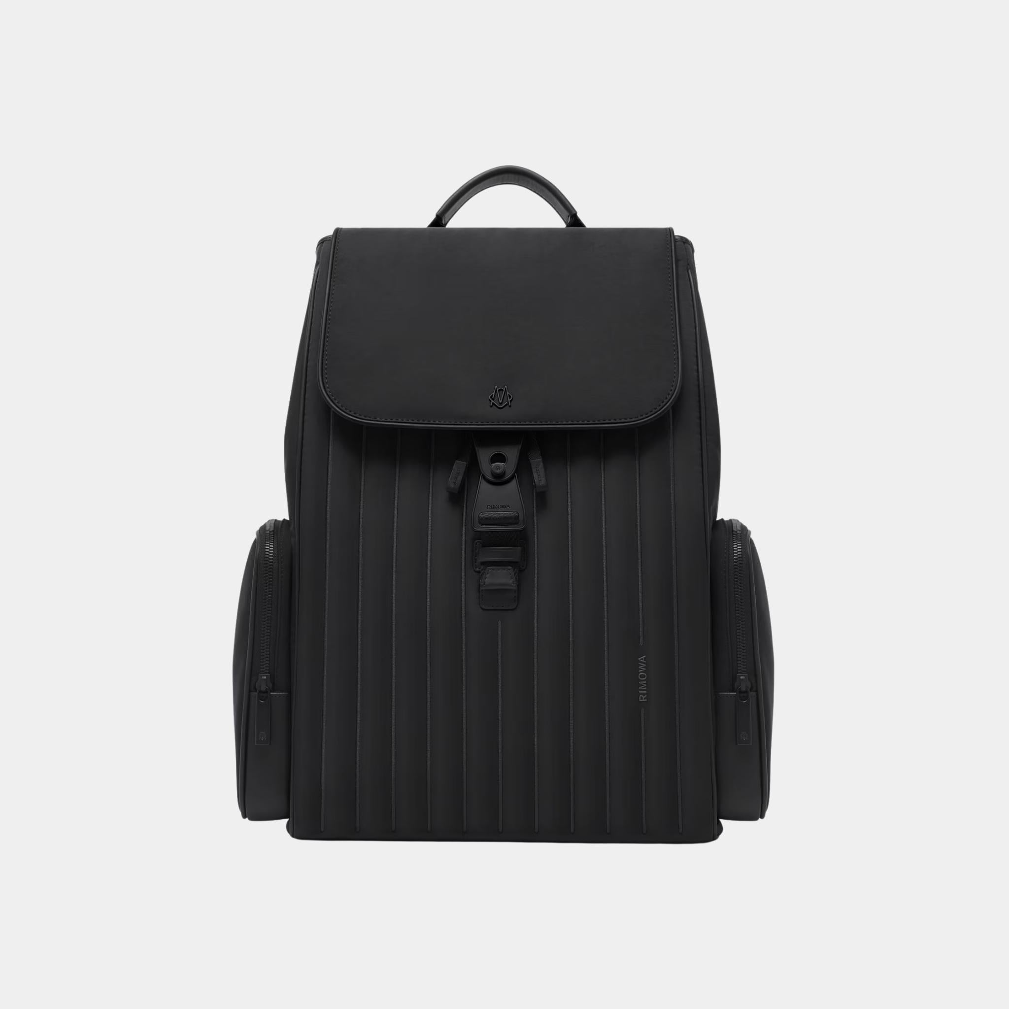 Rimowa Never Still Nylon Flap Backpack Large, Black, Front