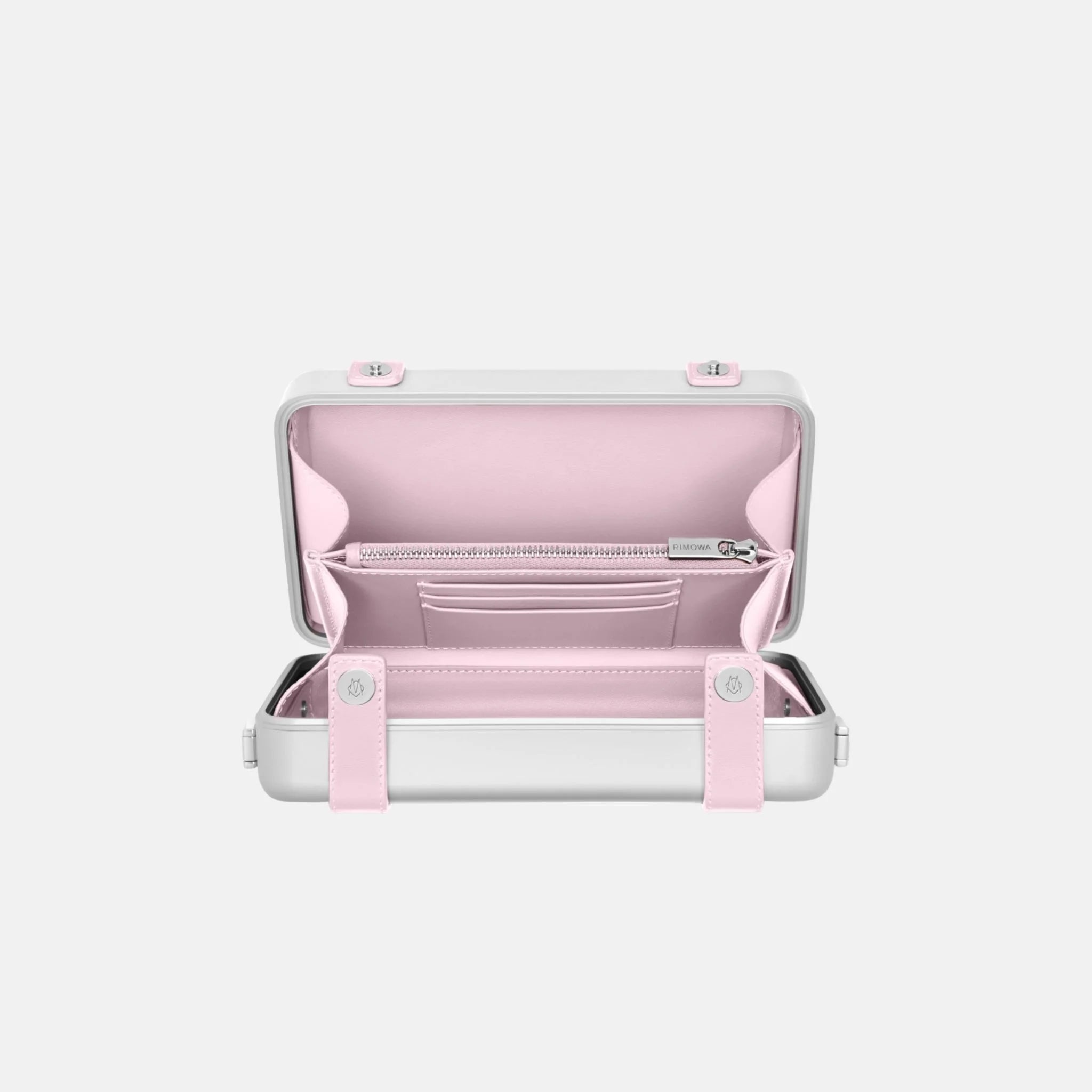 Rimowa Personal Aluminium Cross-Body Bag, Ballerina Pink, Inside