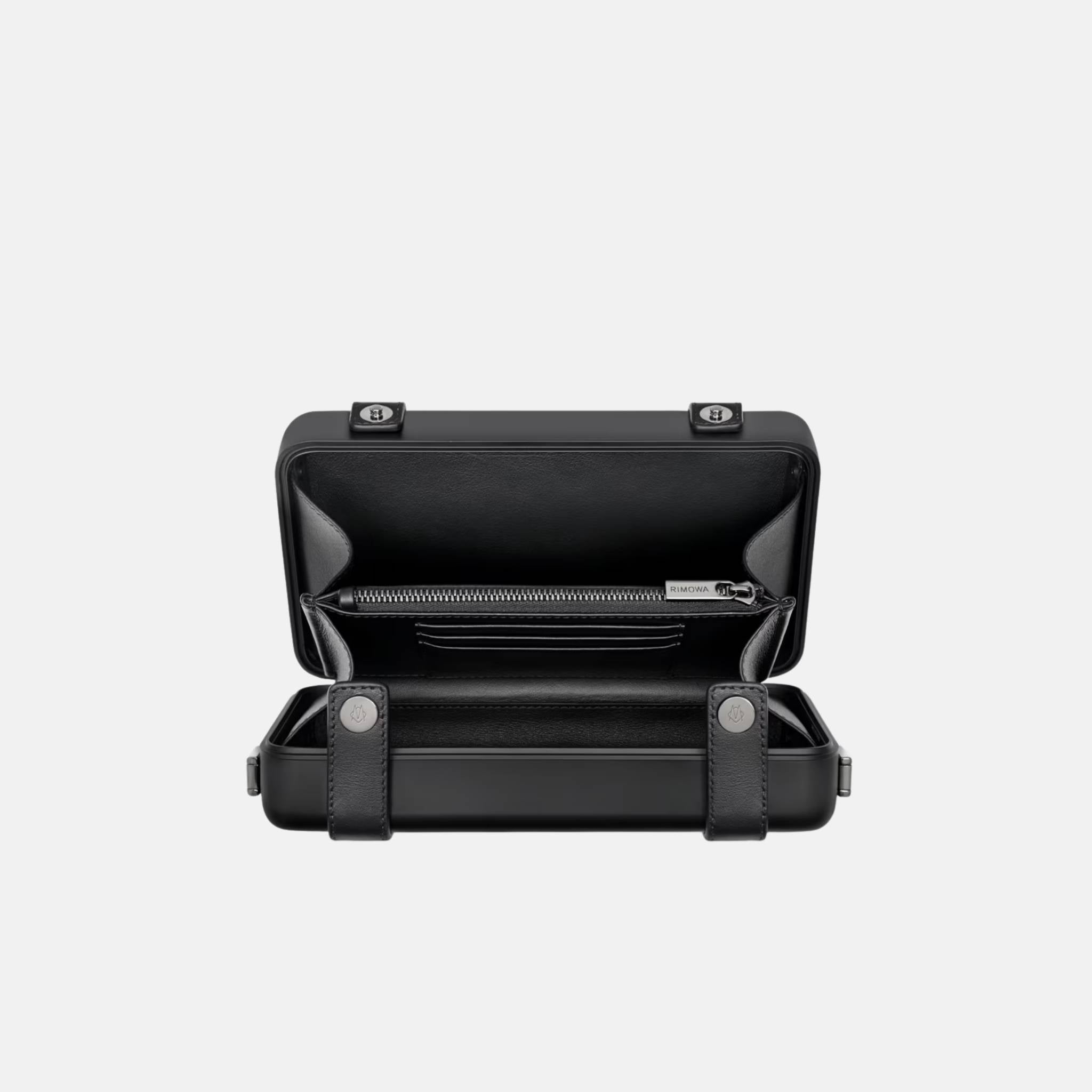 Rimowa Personal Aluminium Cross-Body Bag, Black, Inside