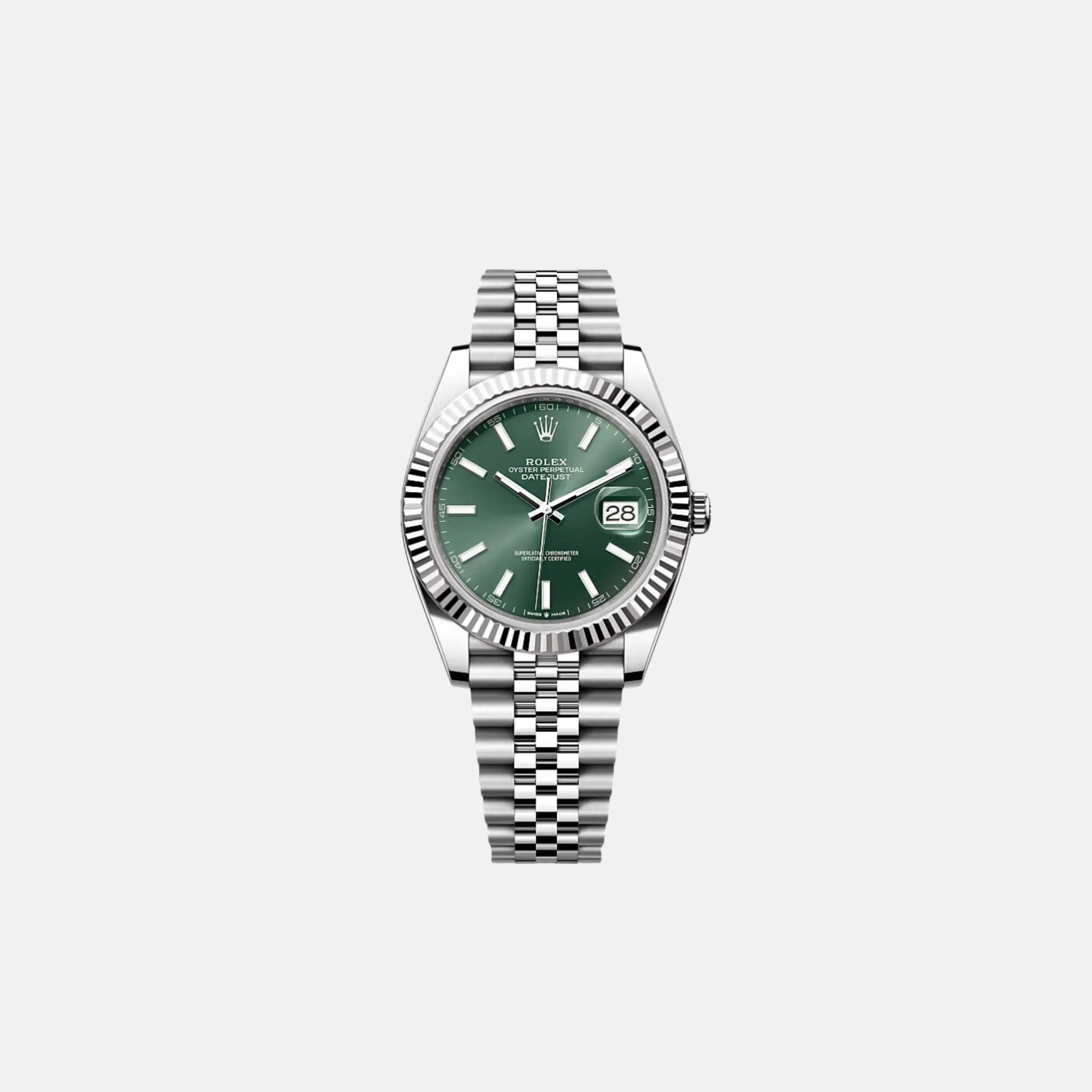 Rolex Datejust 41 126334-0028 Slate Dial White Gold Oyster Bracelet