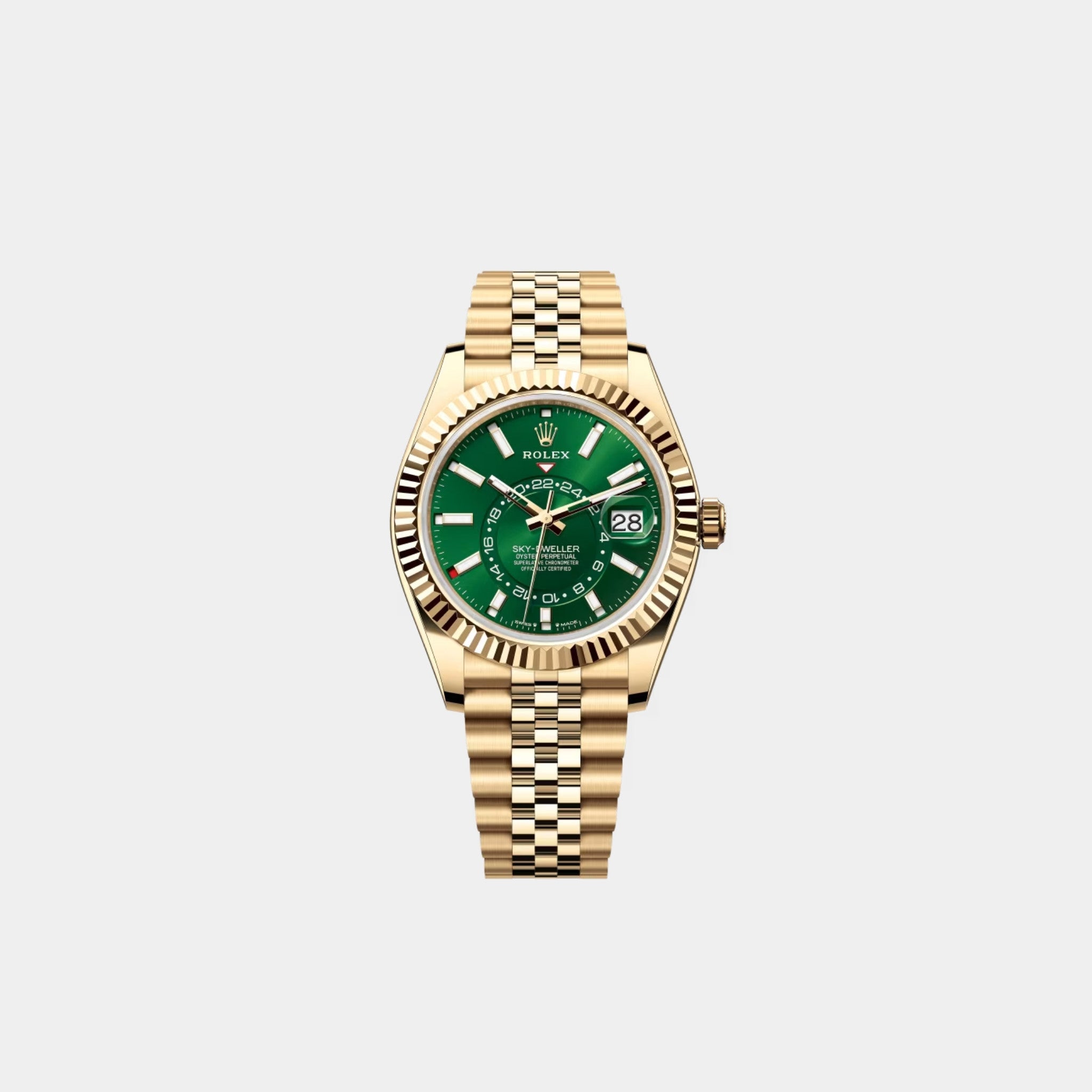 Rolex Sky-Dweller Yellow Gold Bright Green Ref. 336938-008