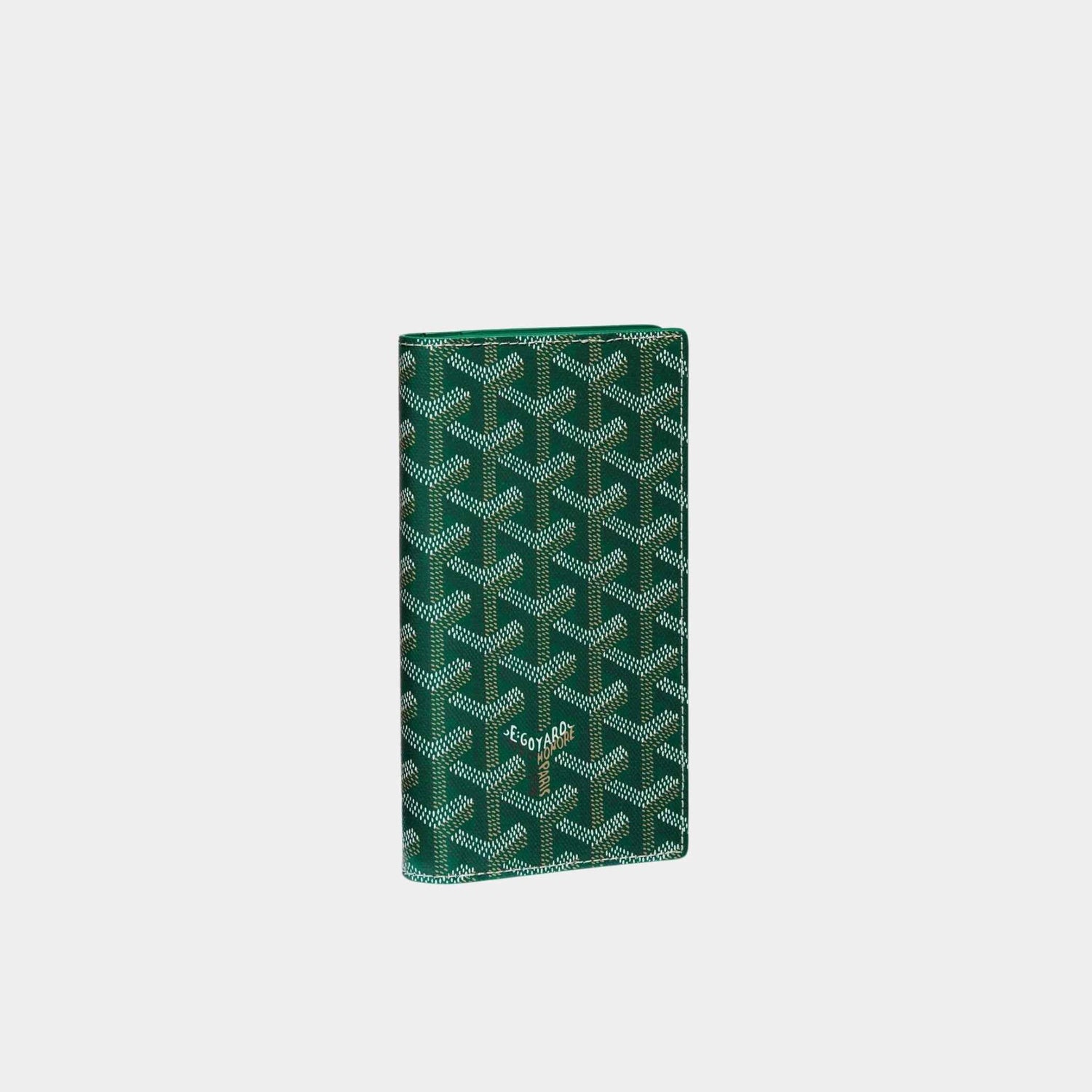 Goyard Saint-Lambert Wallet, Green, Front