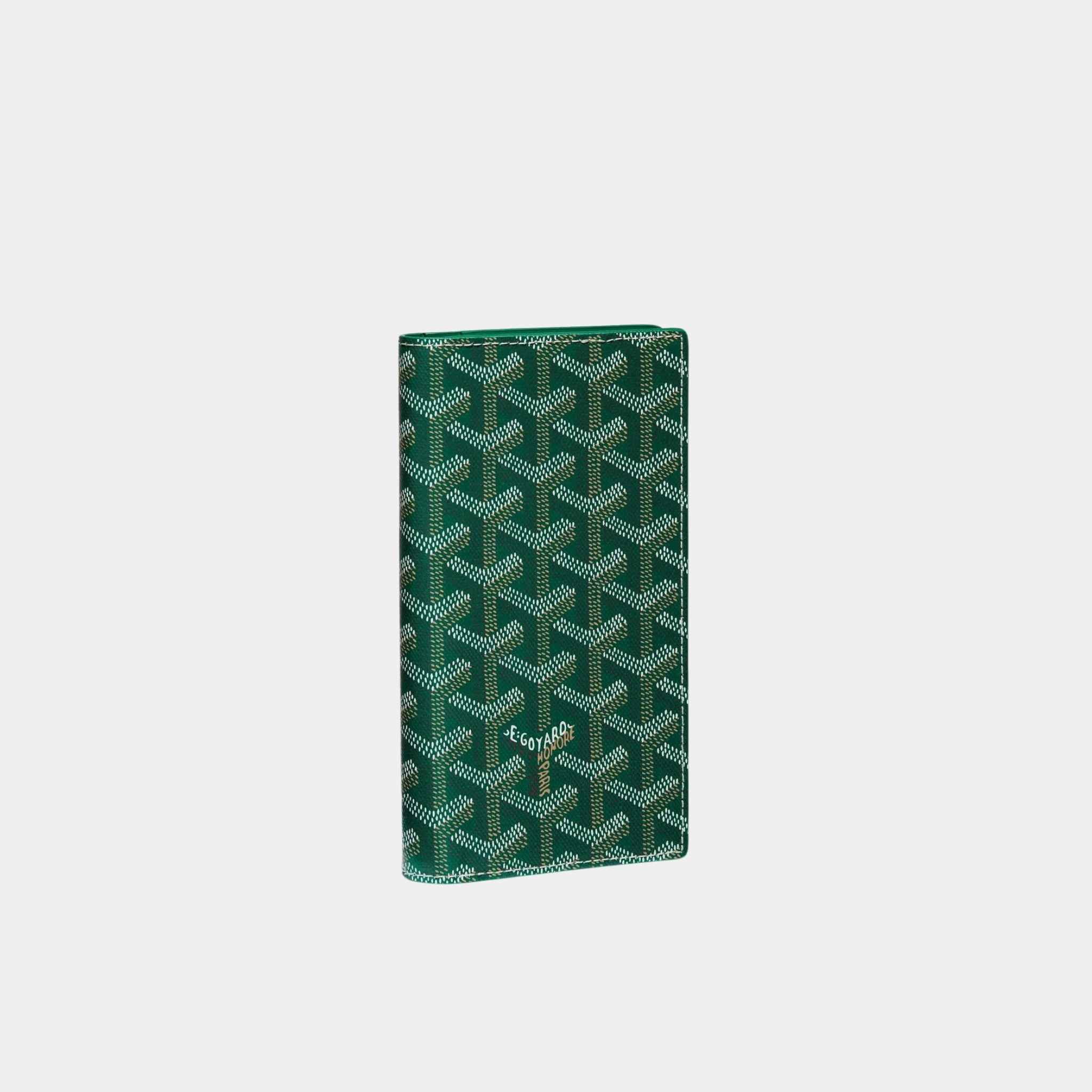 Goyard Saint-Lambert Wallet, Green, Front