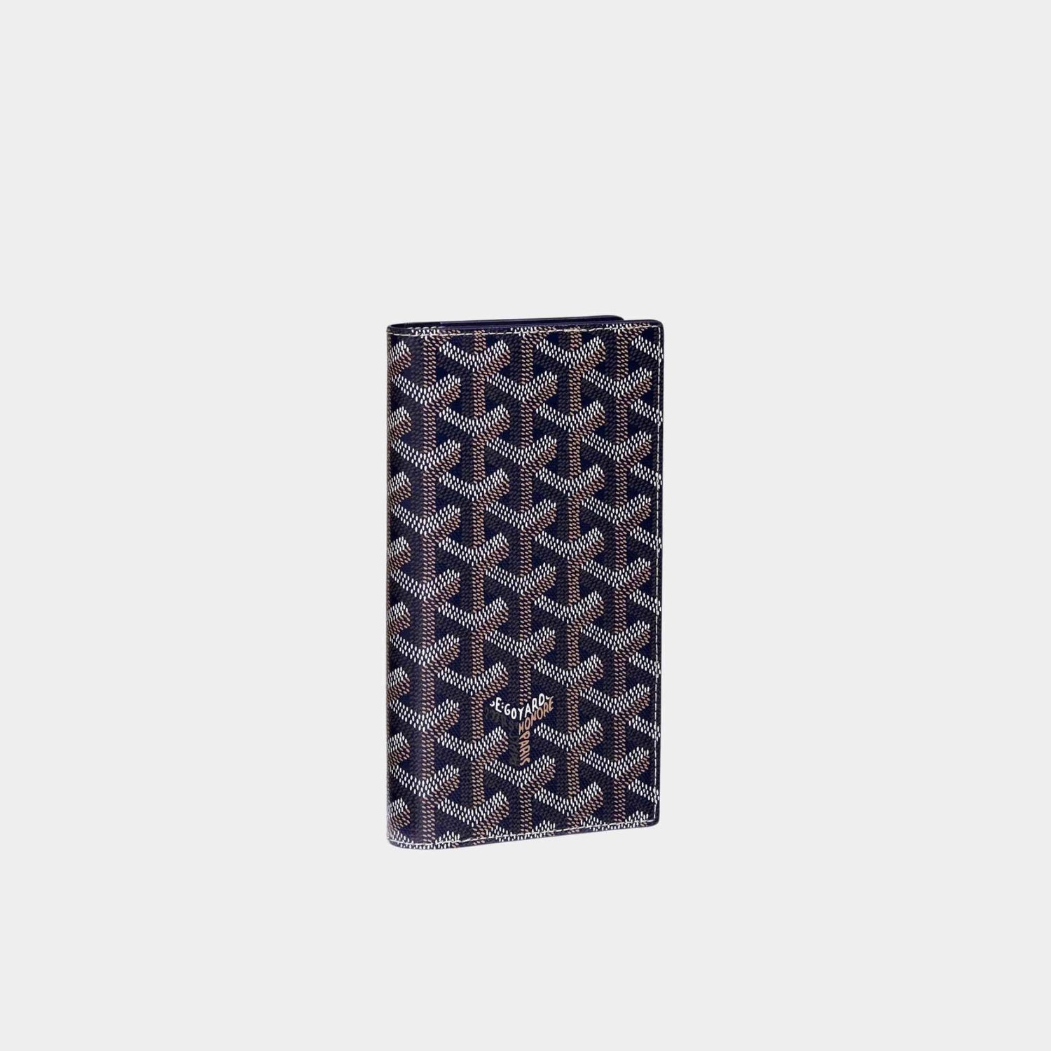 Goyard Saint-Lambert Wallet, Navy Blue, Front