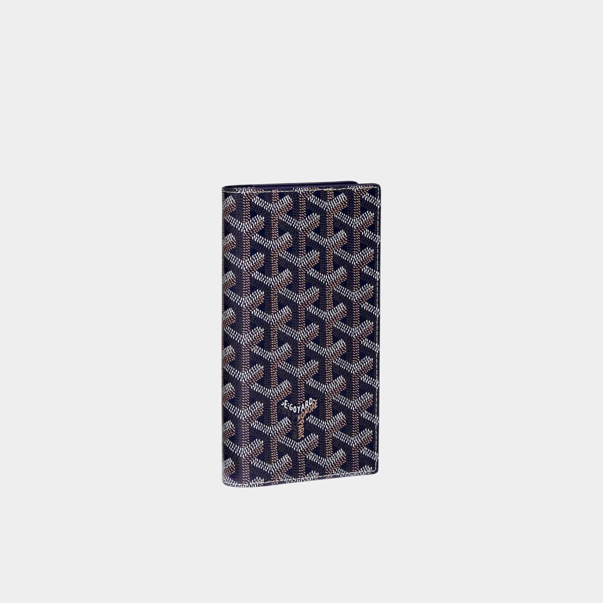 Goyard Saint-Lambert Wallet, Navy Blue, Front
