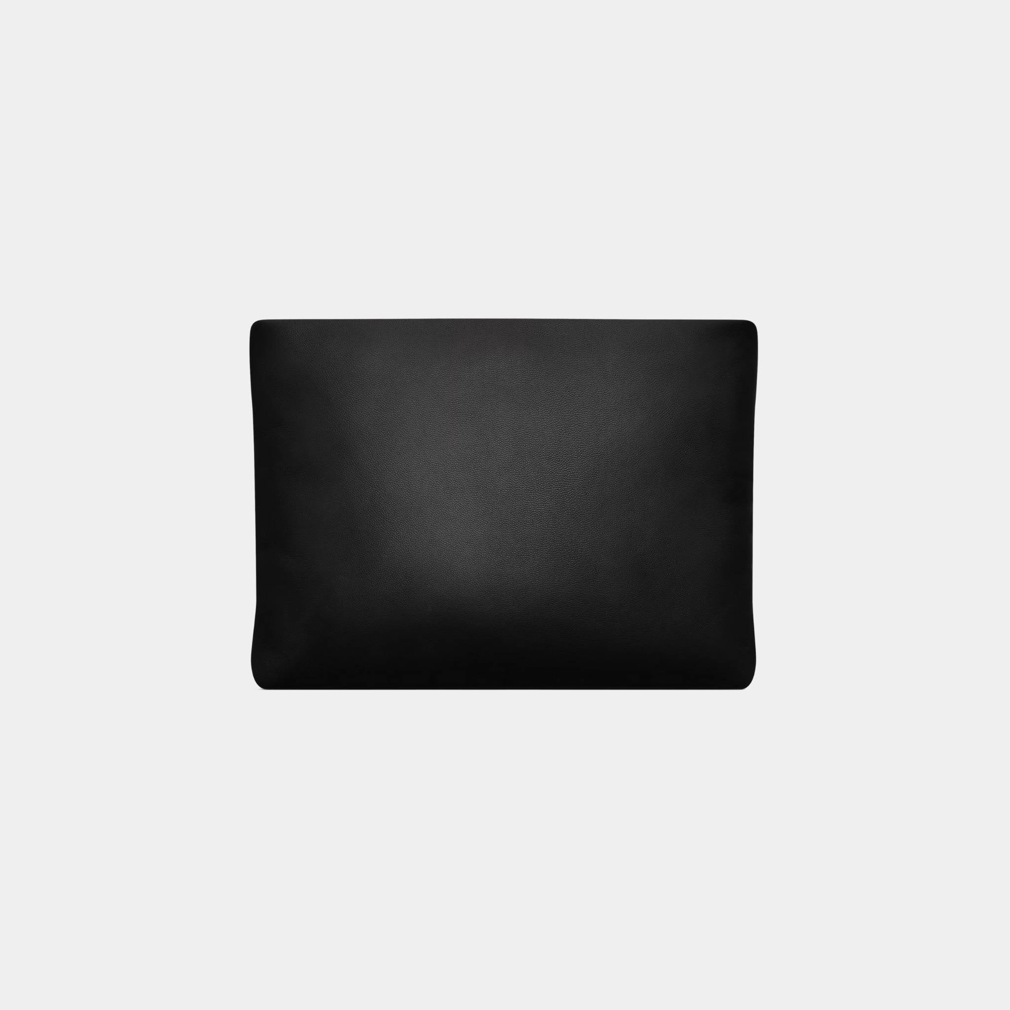 Saint laurent large Puffy Pouch Black Lambskin, Back