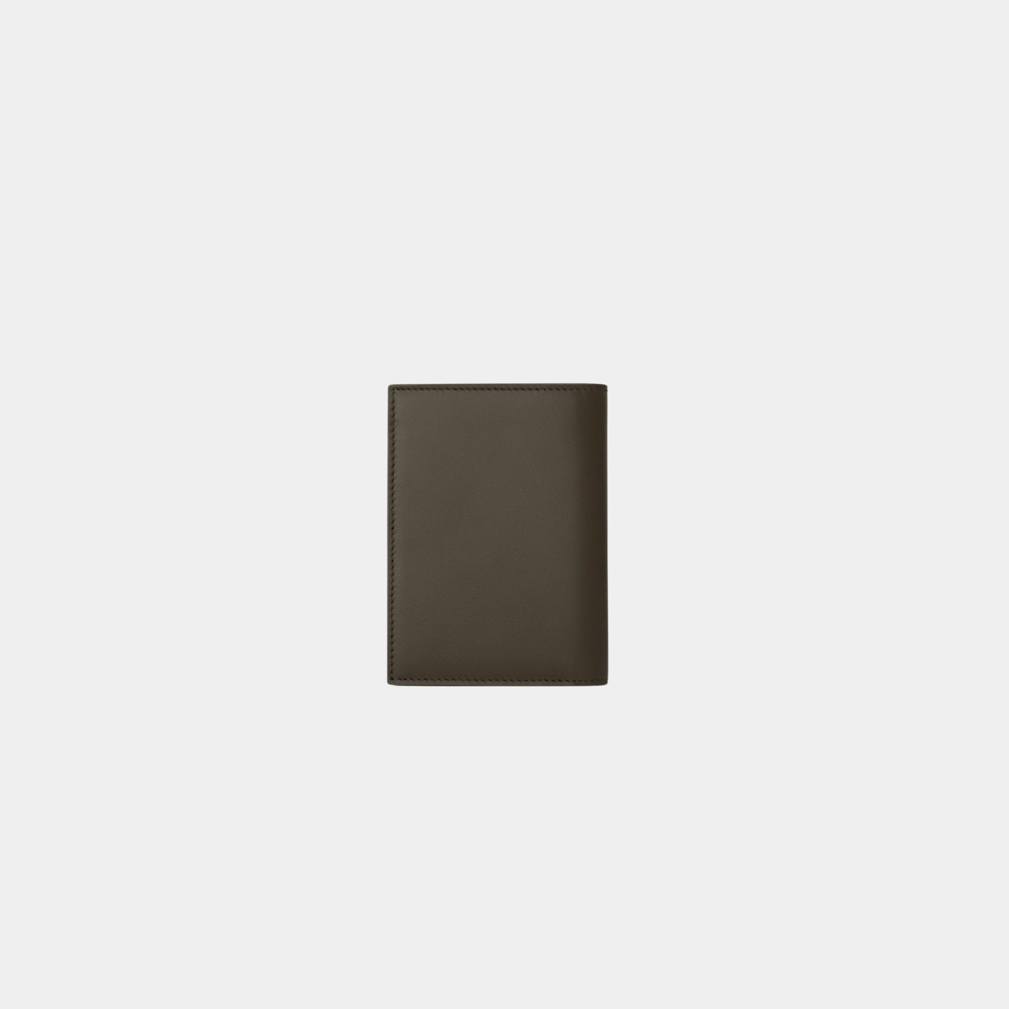 Saint Laurent Paris Credit Card Wallet Smooth Light Musk Leather, Back