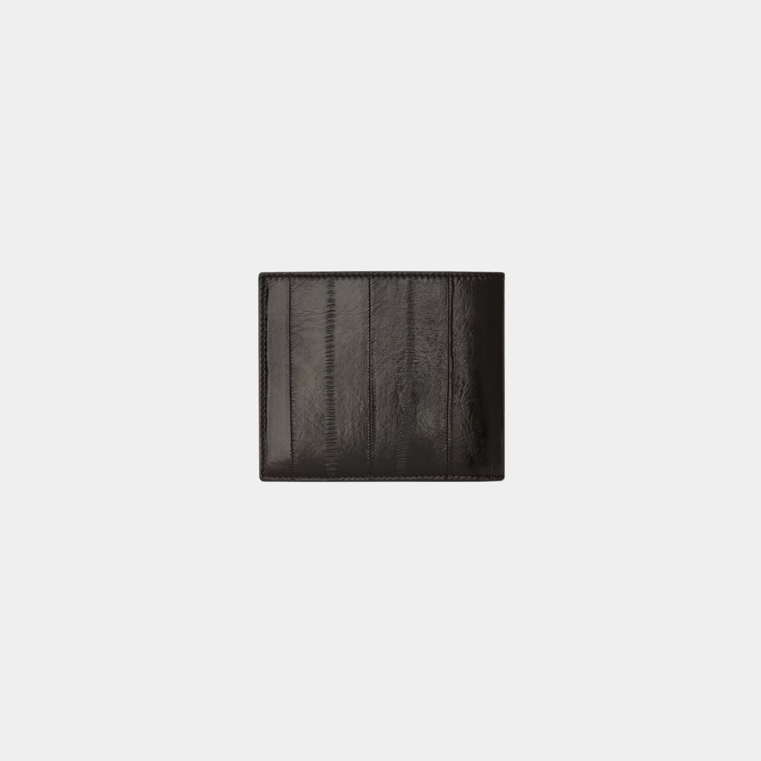 Saint Laurent Paris East/West Wallet In Burnt Brown Eel, Back