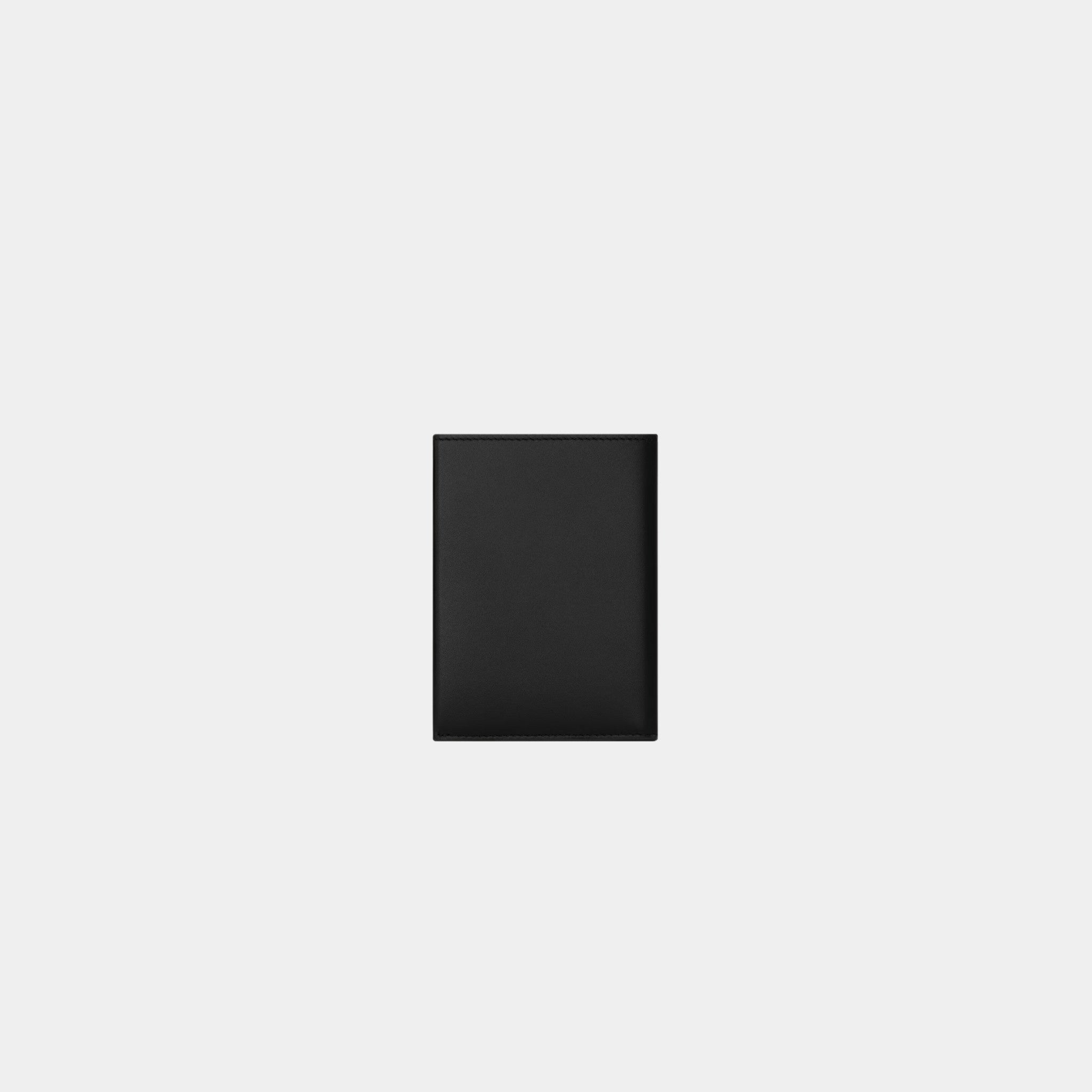 Saint Laurent Paris Wallet Smooth Black Leather, Back