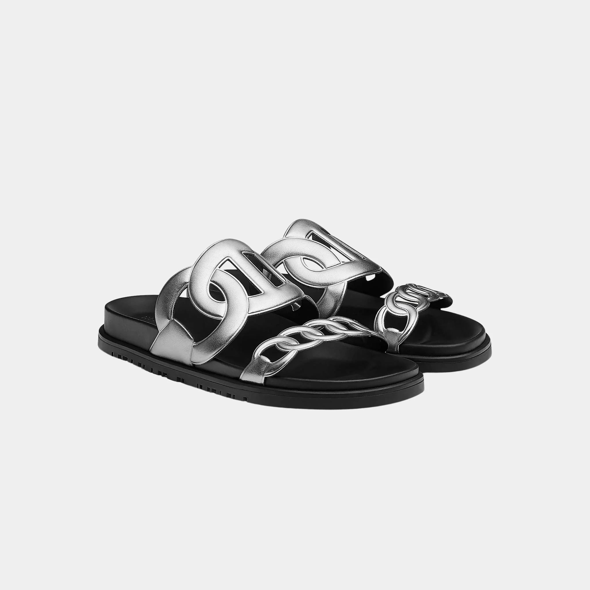 Extra Sandals in Metallic Nappa Leather
