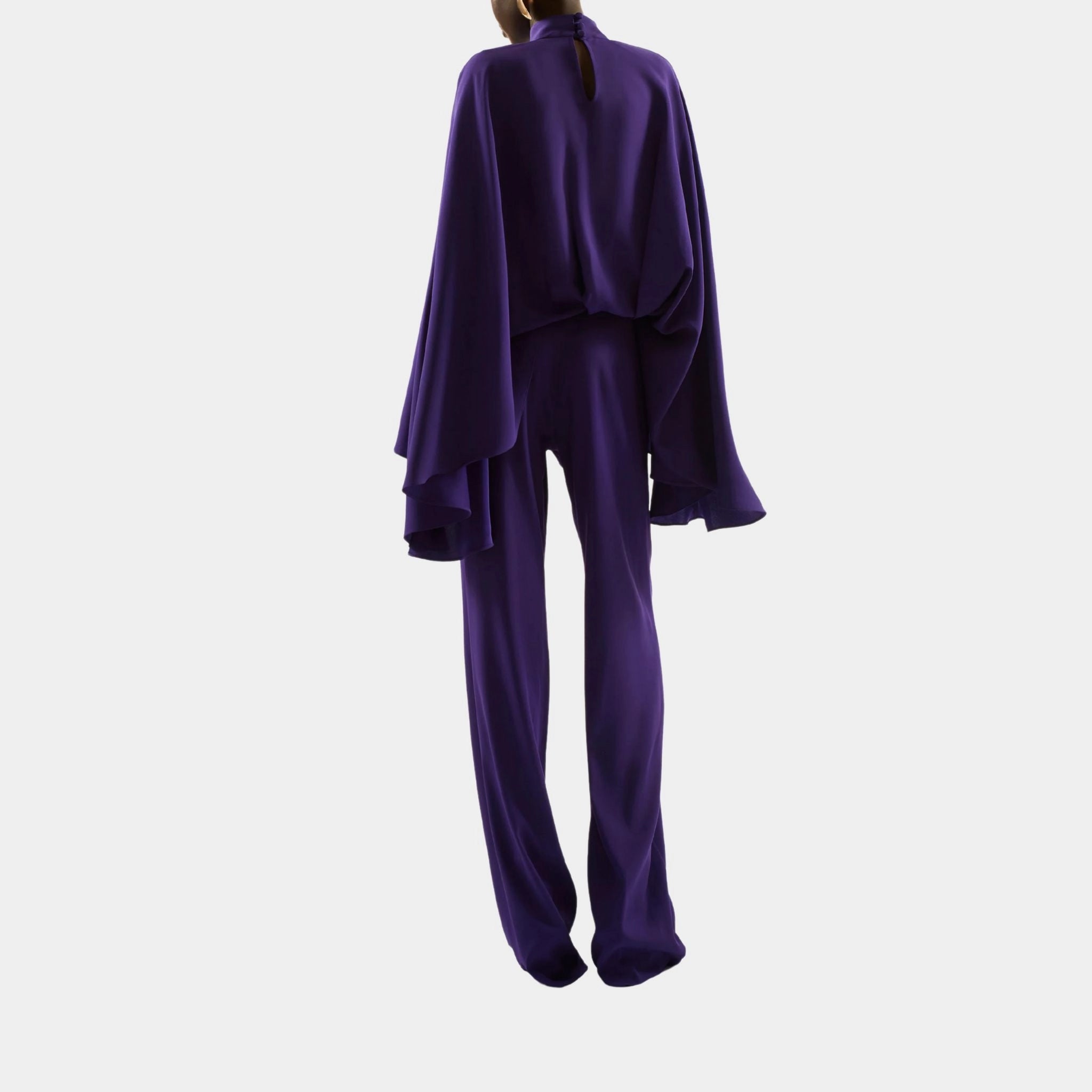 Taller Marmo Eolia Jumpsuit In Violet, Model, Back