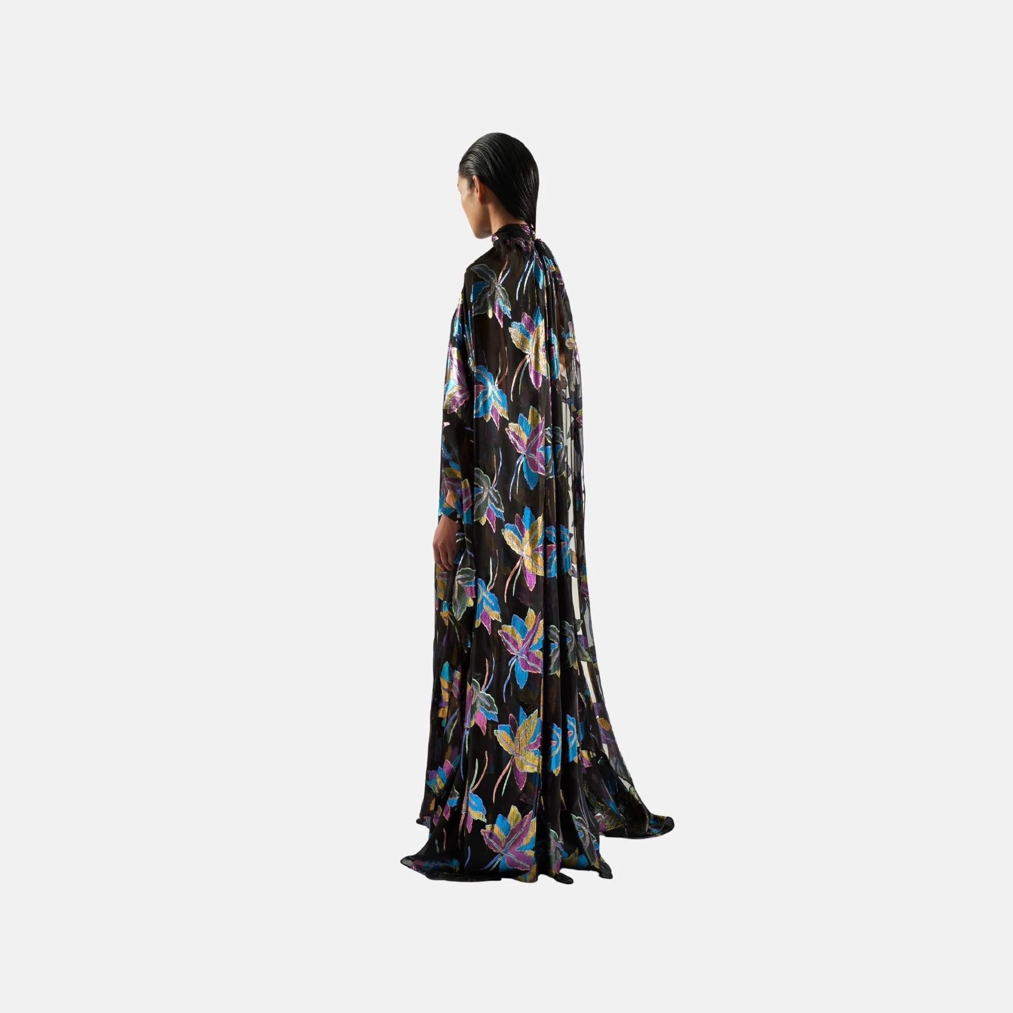 Taller Marmo Eterea Disco Gown in Black, Back
