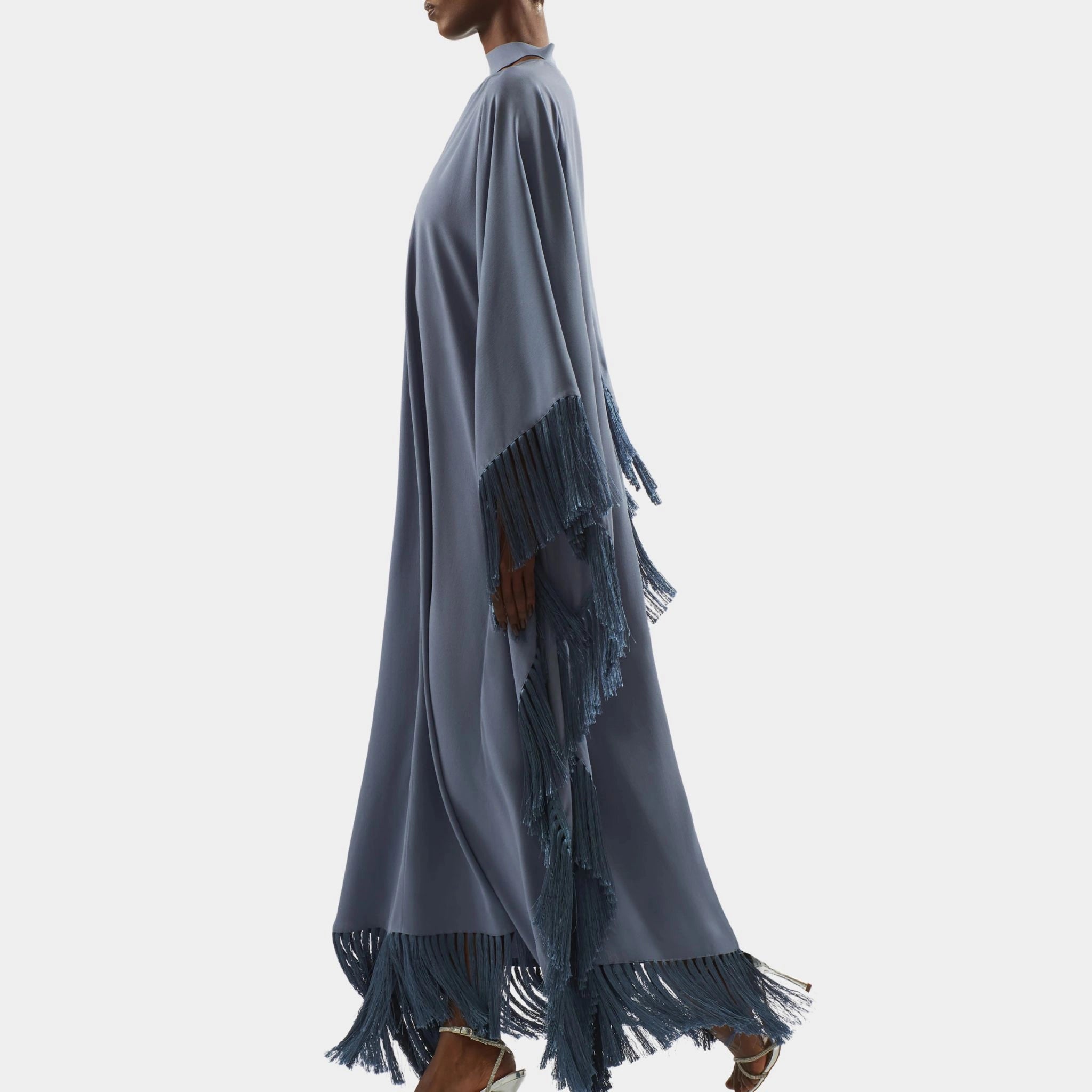 Taller Marmo Hammamet Kaftan In Smoke Blue , Side